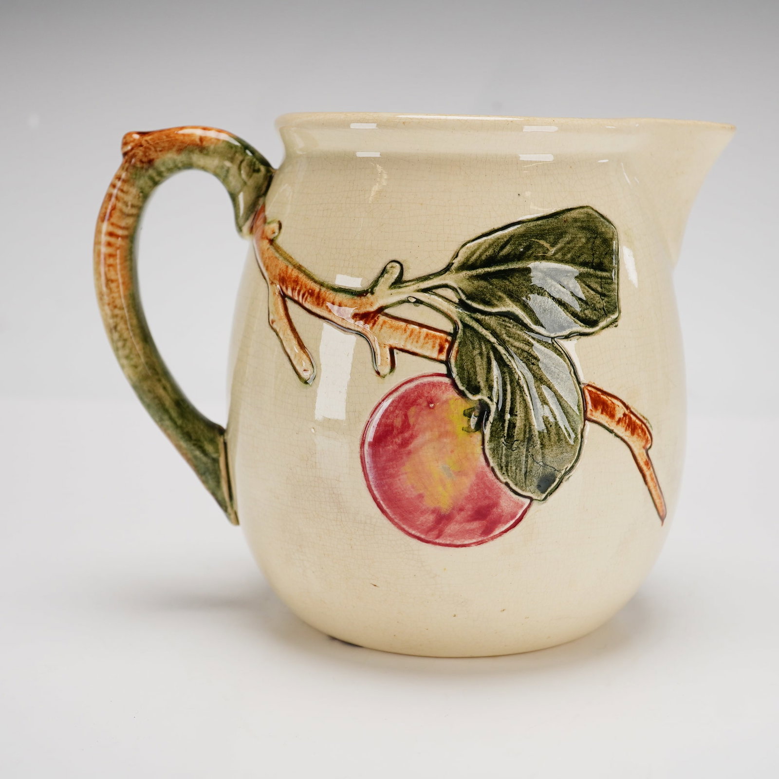 Weller Zona Apple Pattern Earthenware Pitcher - 2