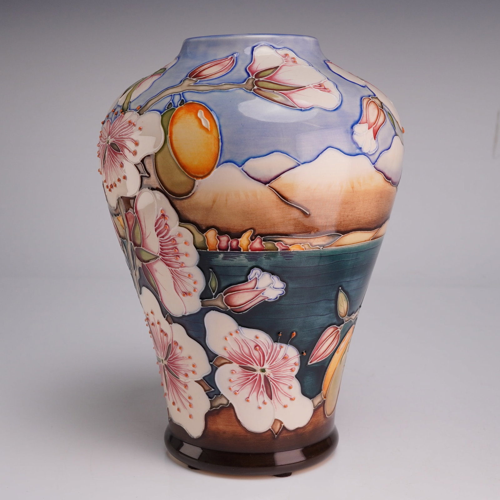 Moorcroft Alicia Amison Signed and Dated 2002 Limited Edition Landscape Vase 56 of 350 (1 of 3)