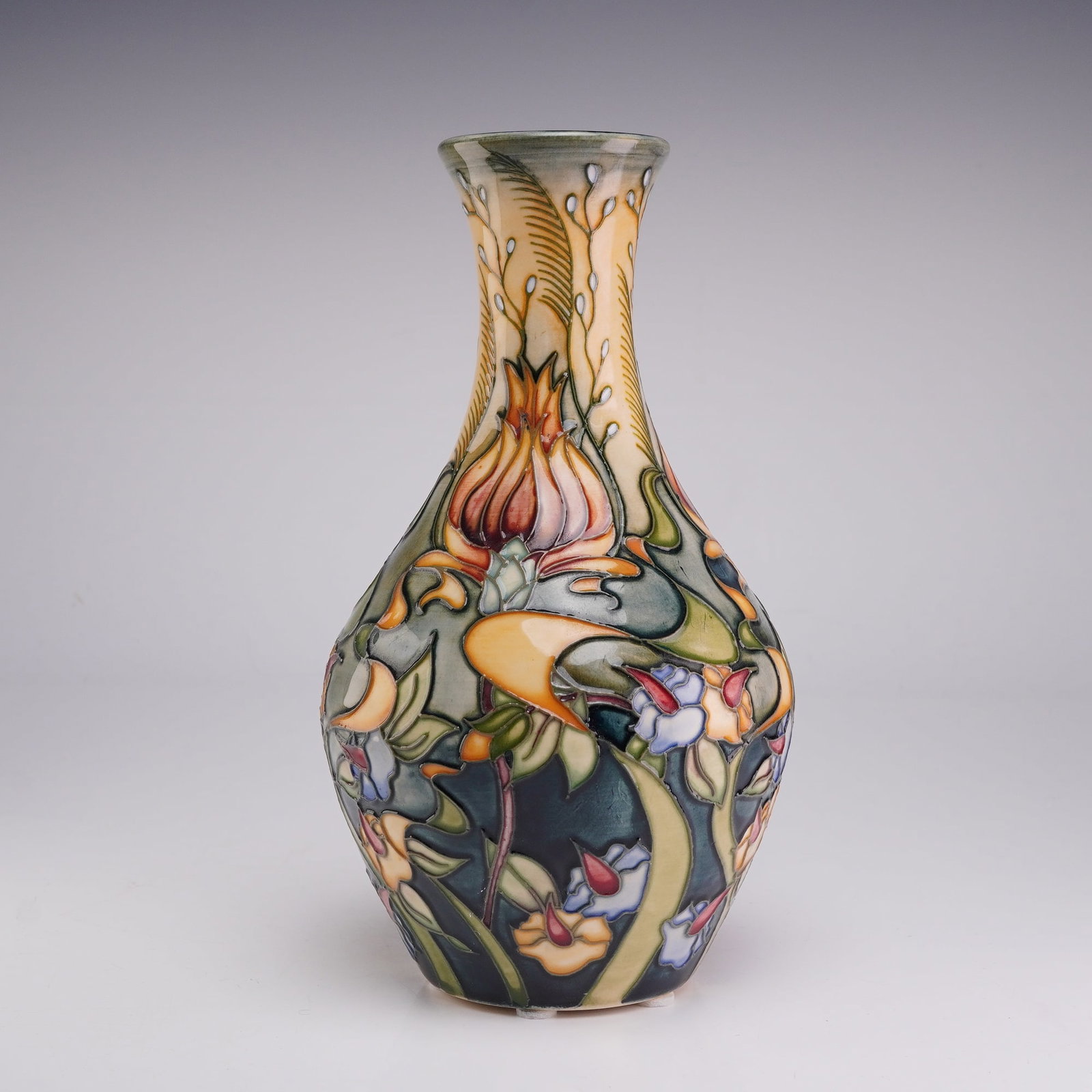 Moorcroft Pottery by Rachel Bishop Vase, Prairie Summer (1 of 3)