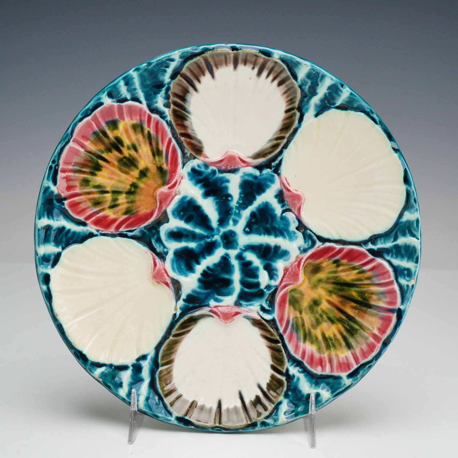 Wedgwood Majolica Oyster Plate (1 of 3)
