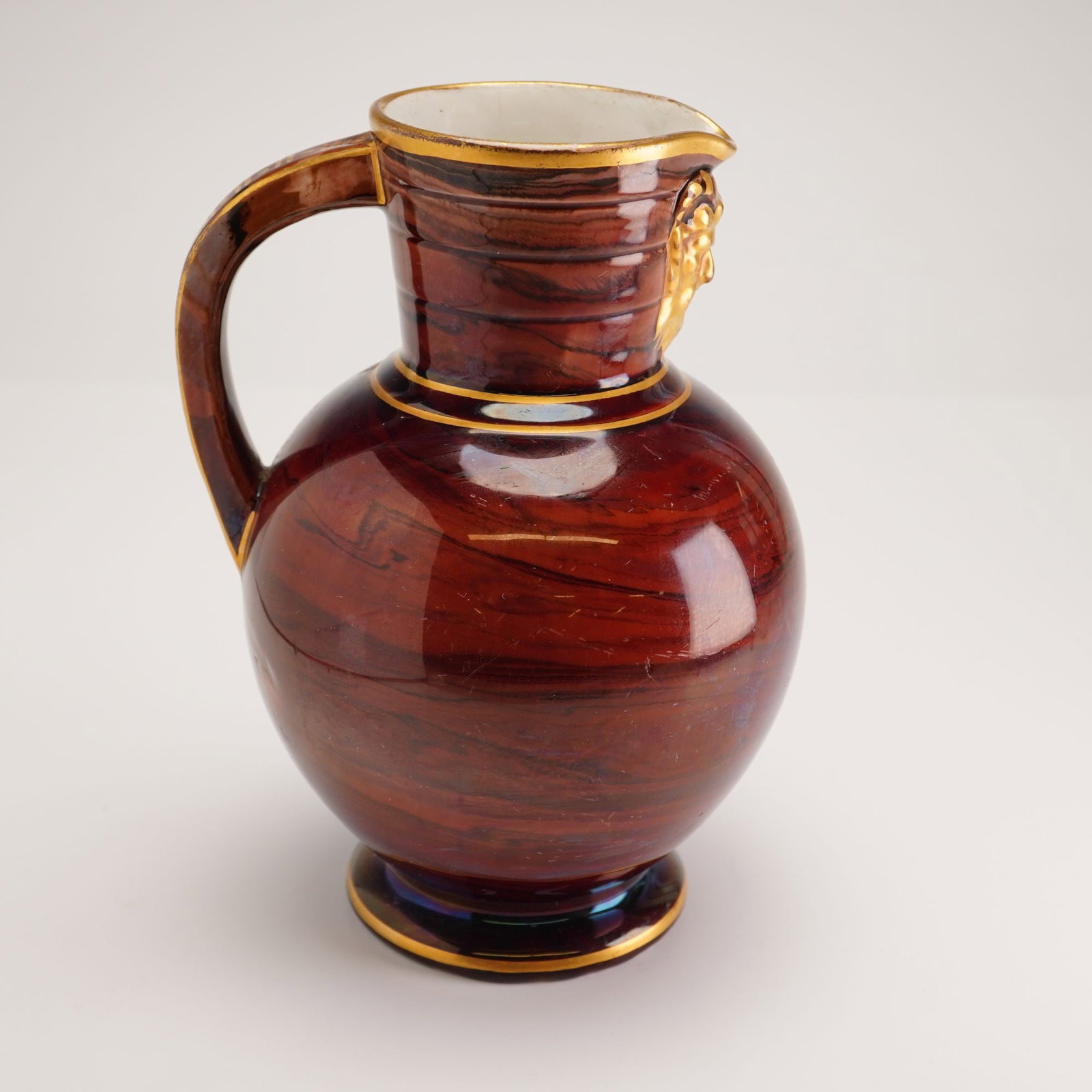 Wedgwood Majolica Variegated Agate Ware Doric Jug (1 of 5)