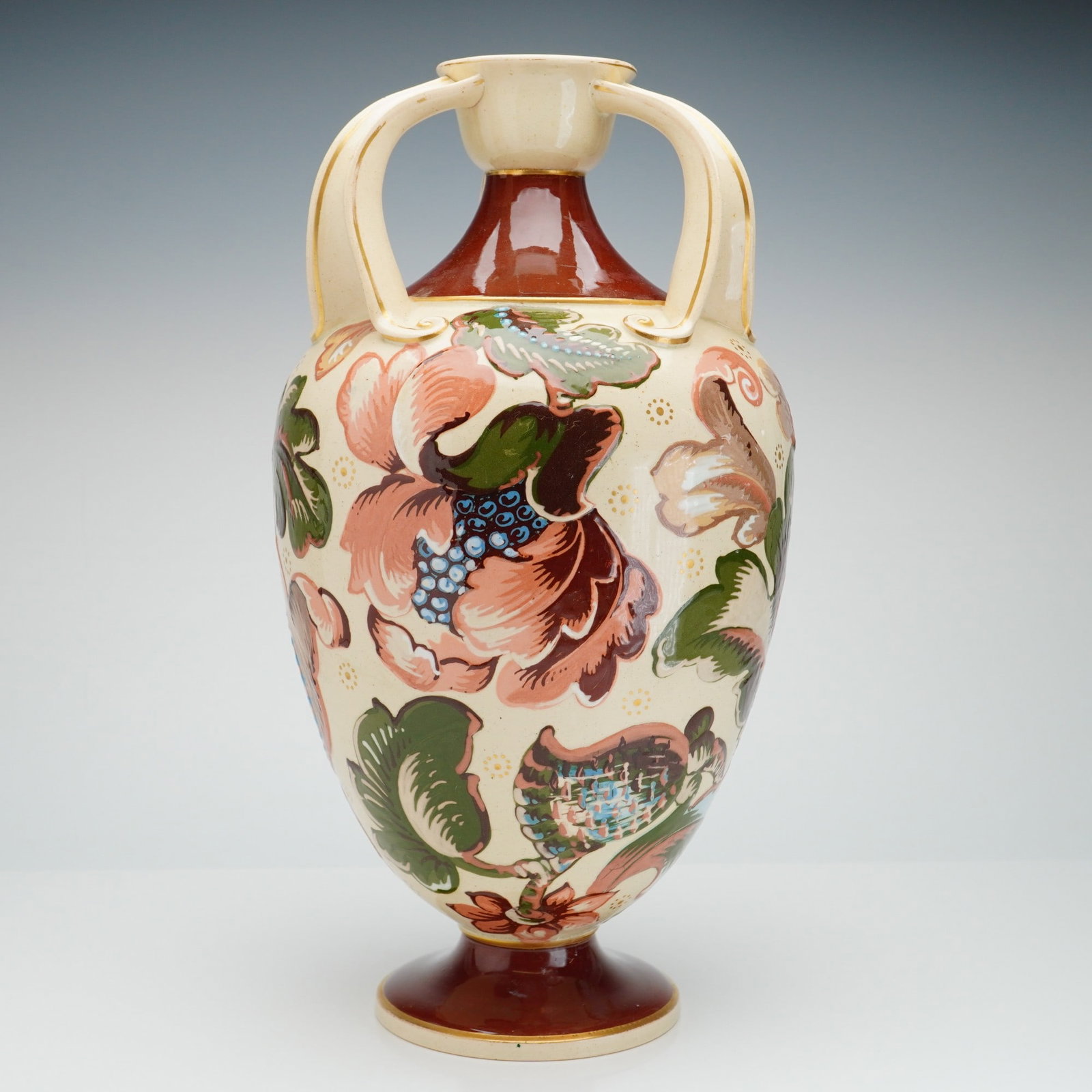 Wedgwood Three Handled Hand-Painted Persian Style Vase (1 of 5)