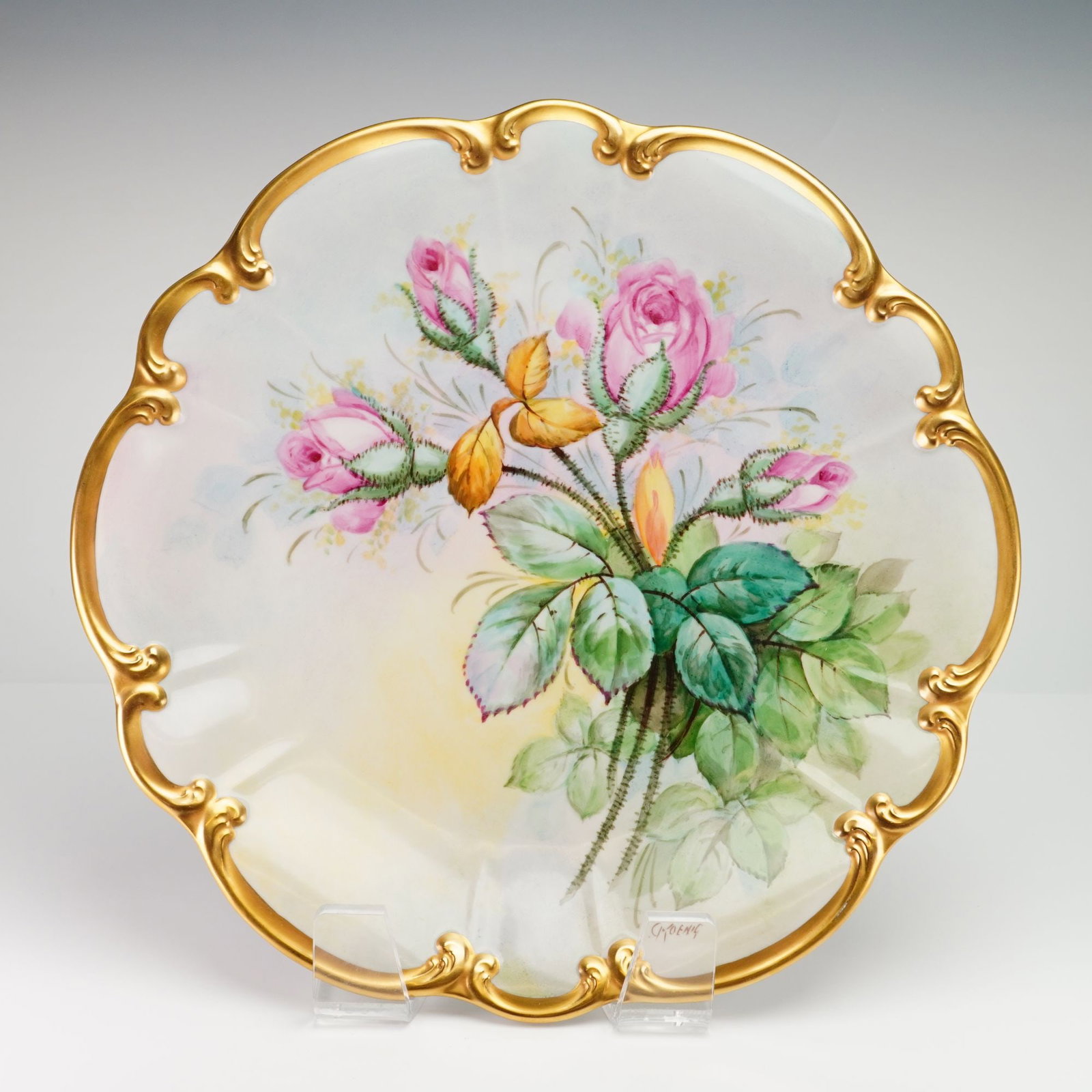 Tirschenreuth Bavaria Hand Painted Porcelain Platter Signed C. Koenig (1 of 4)