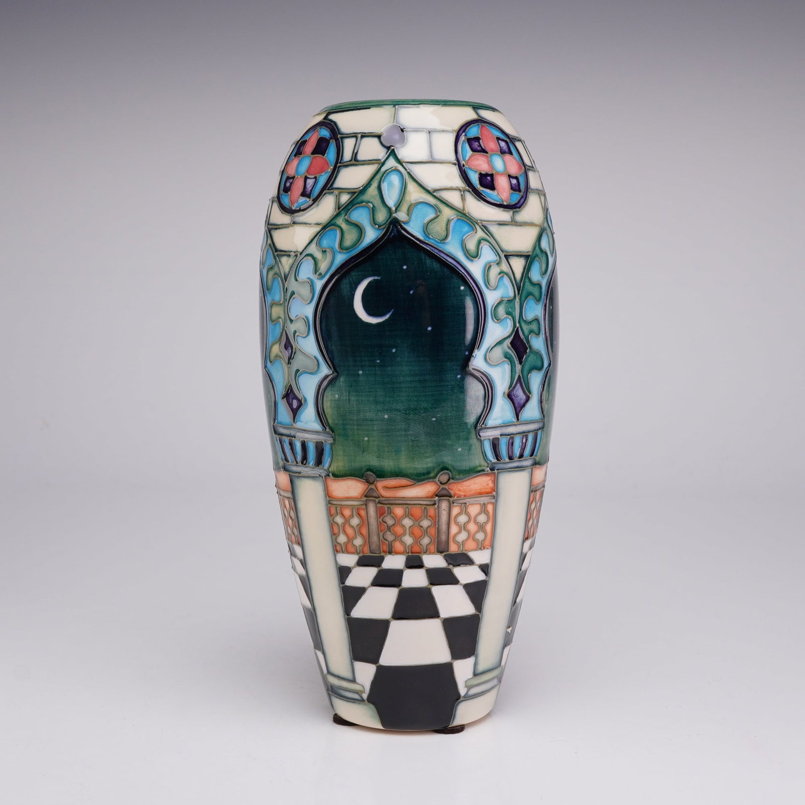 Moorcroft Pottery by Beverley Wilkes Vase, Jumeirah (1 of 3)