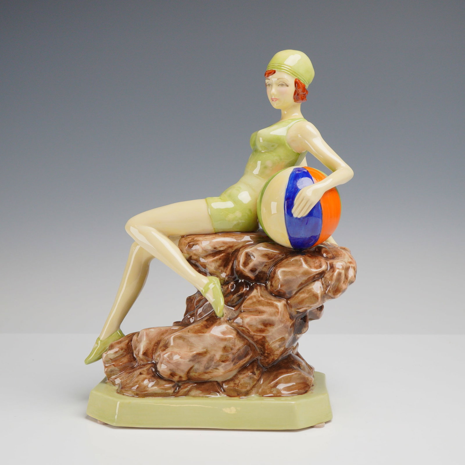 Peggy Davies Ceramics for Kevin Francis Collection Art Deco Beach Belle Figurine (1 of 3)