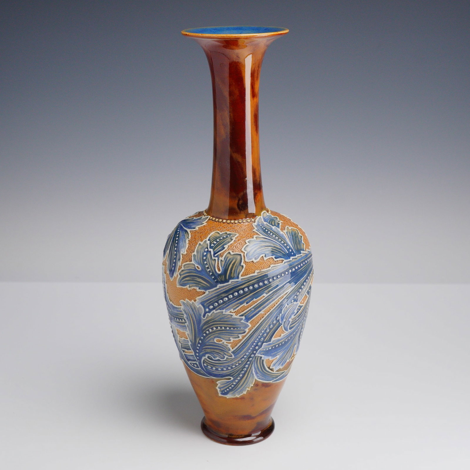 Doulton Lambeth Slaters Chine Stoneware Bottle Vase (1 of 3)