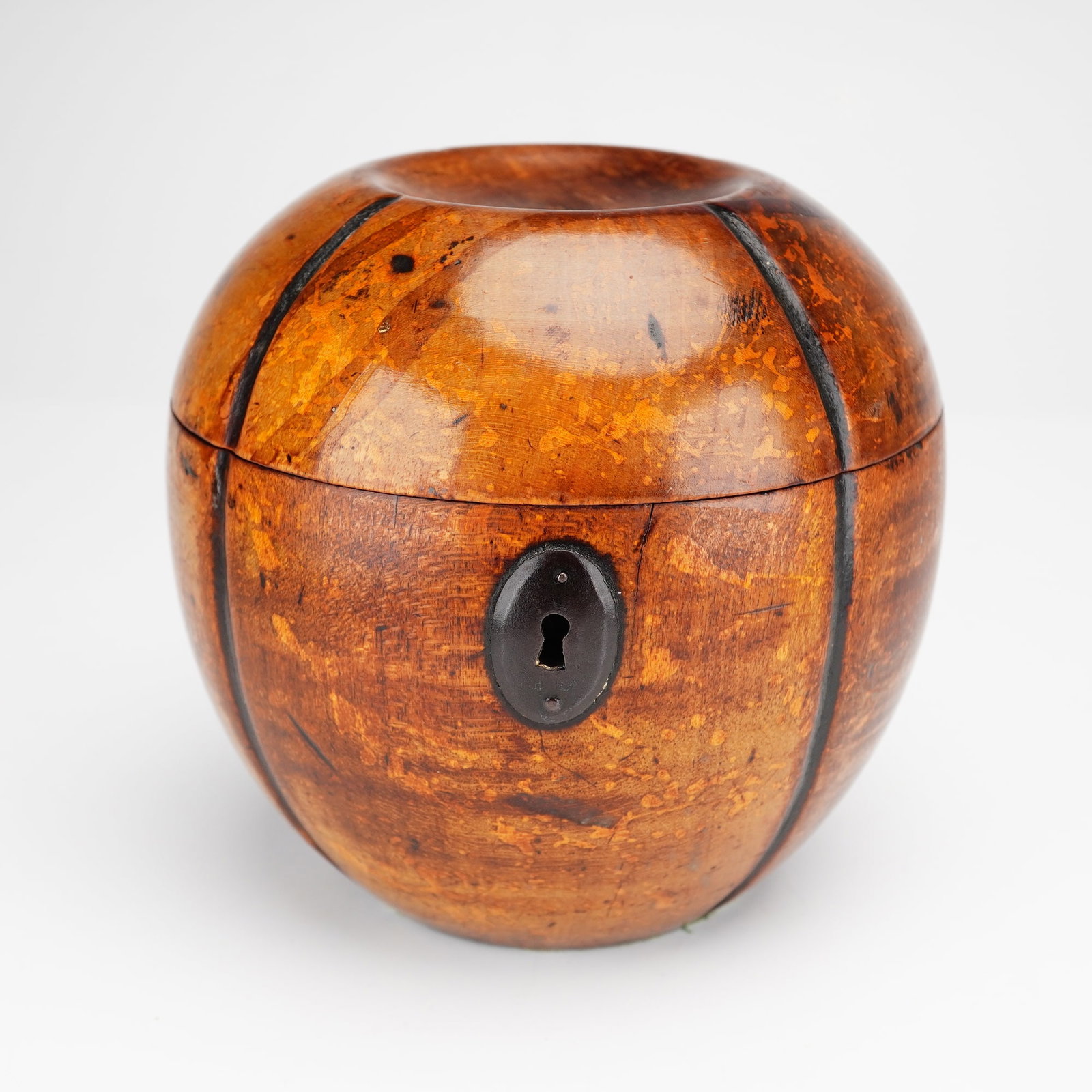 George III Fruitwood Tea Caddy (1 of 4)