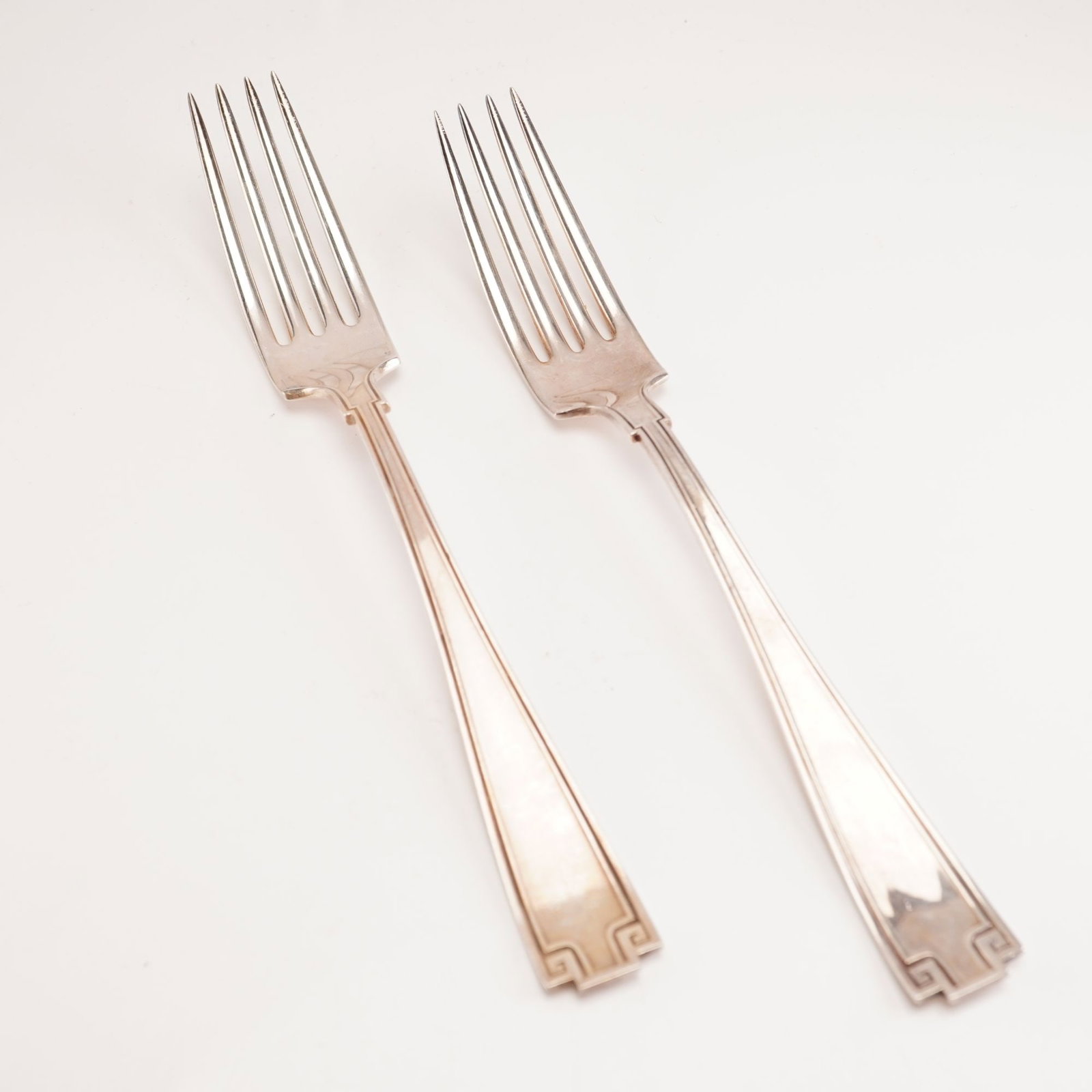 2pc Gorham Sterling Silver Dinner Forks, Etruscan (1 of 4)