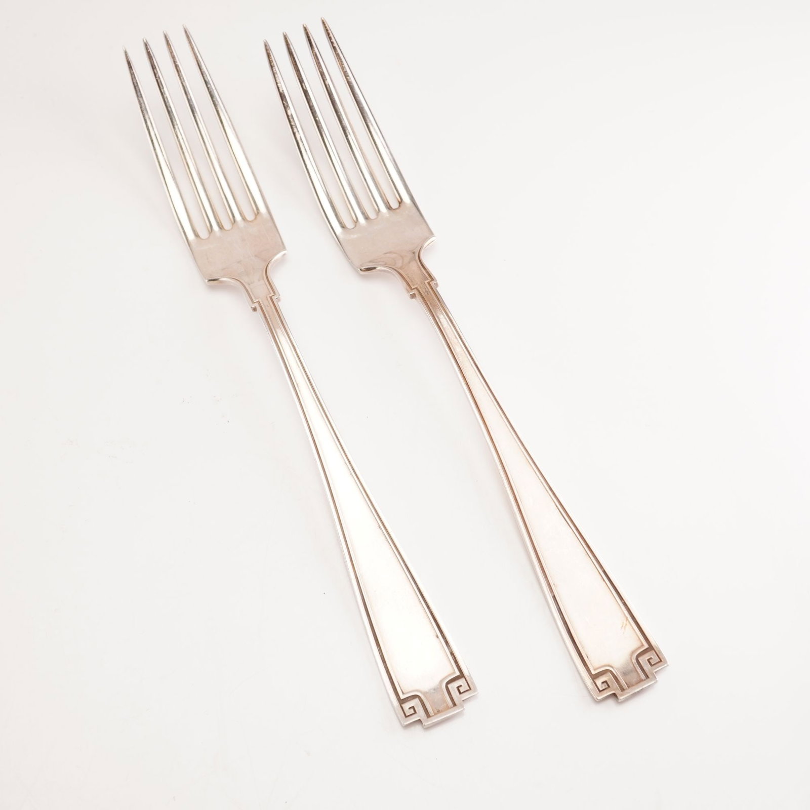 2pc Gorham Sterling Silver Dinner Forks, Etruscan (1 of 4)