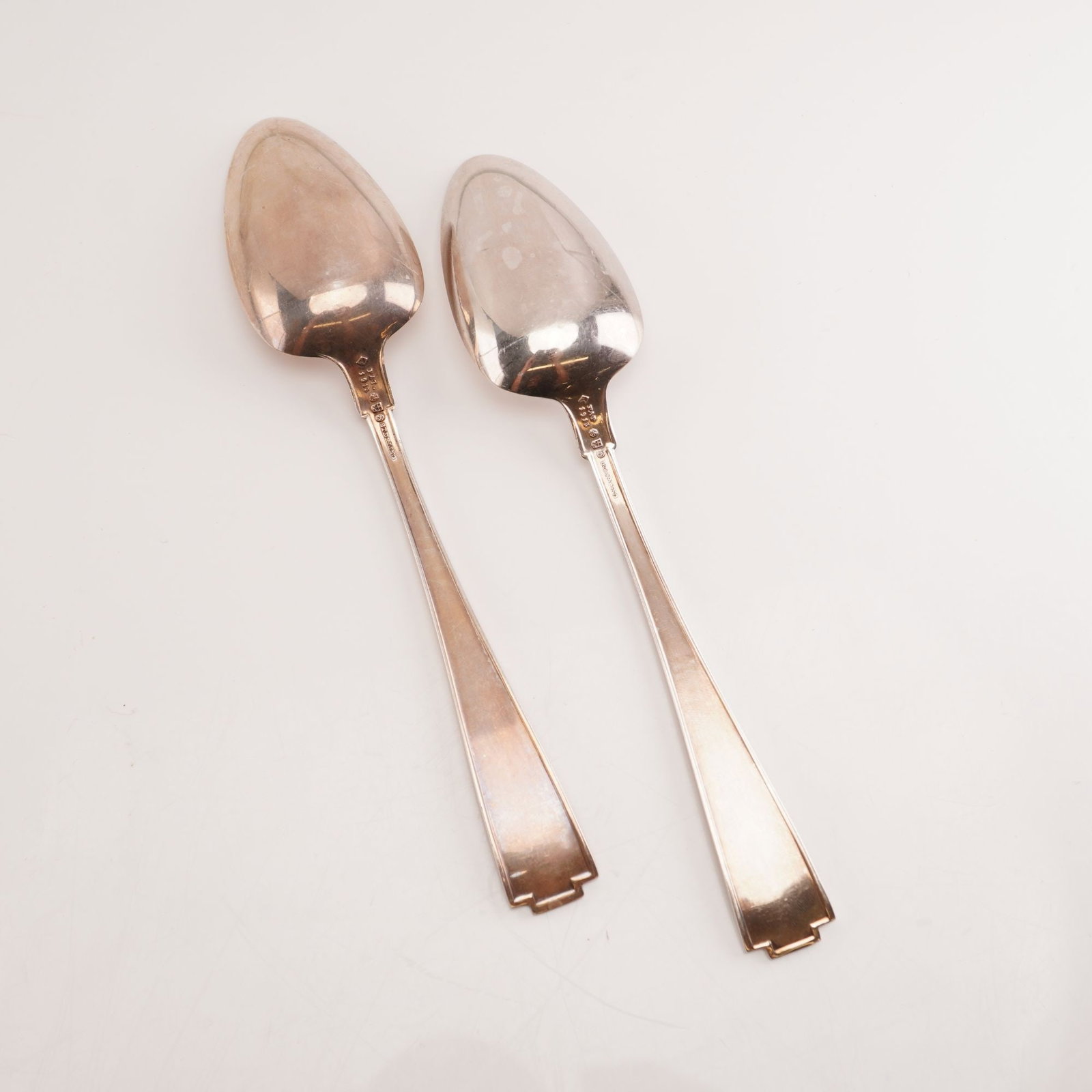2pc Gorham Sterling Silver Teaspoons, Etruscan - 2