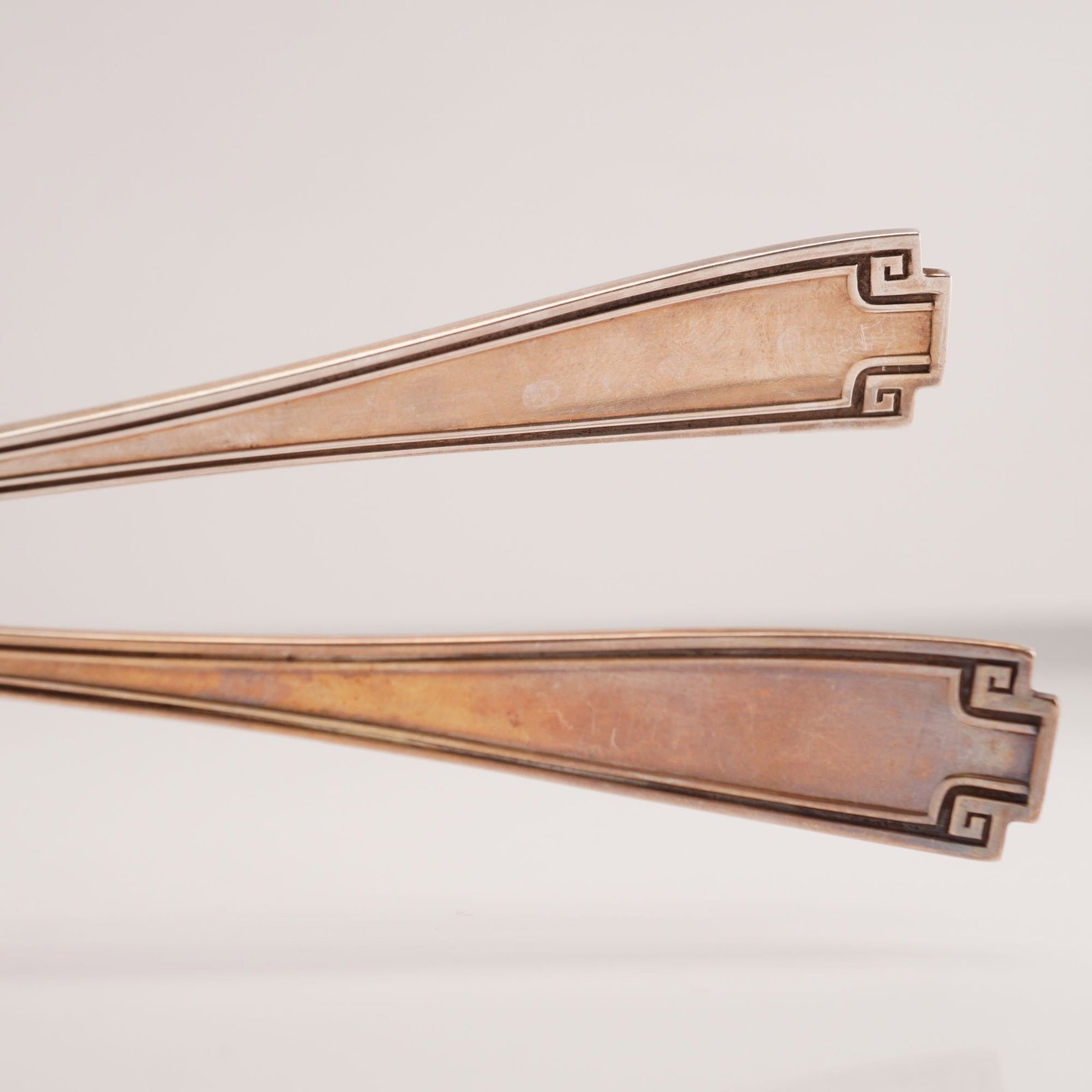 2pc Gorham Sterling Silver Teaspoons, Etruscan - 3