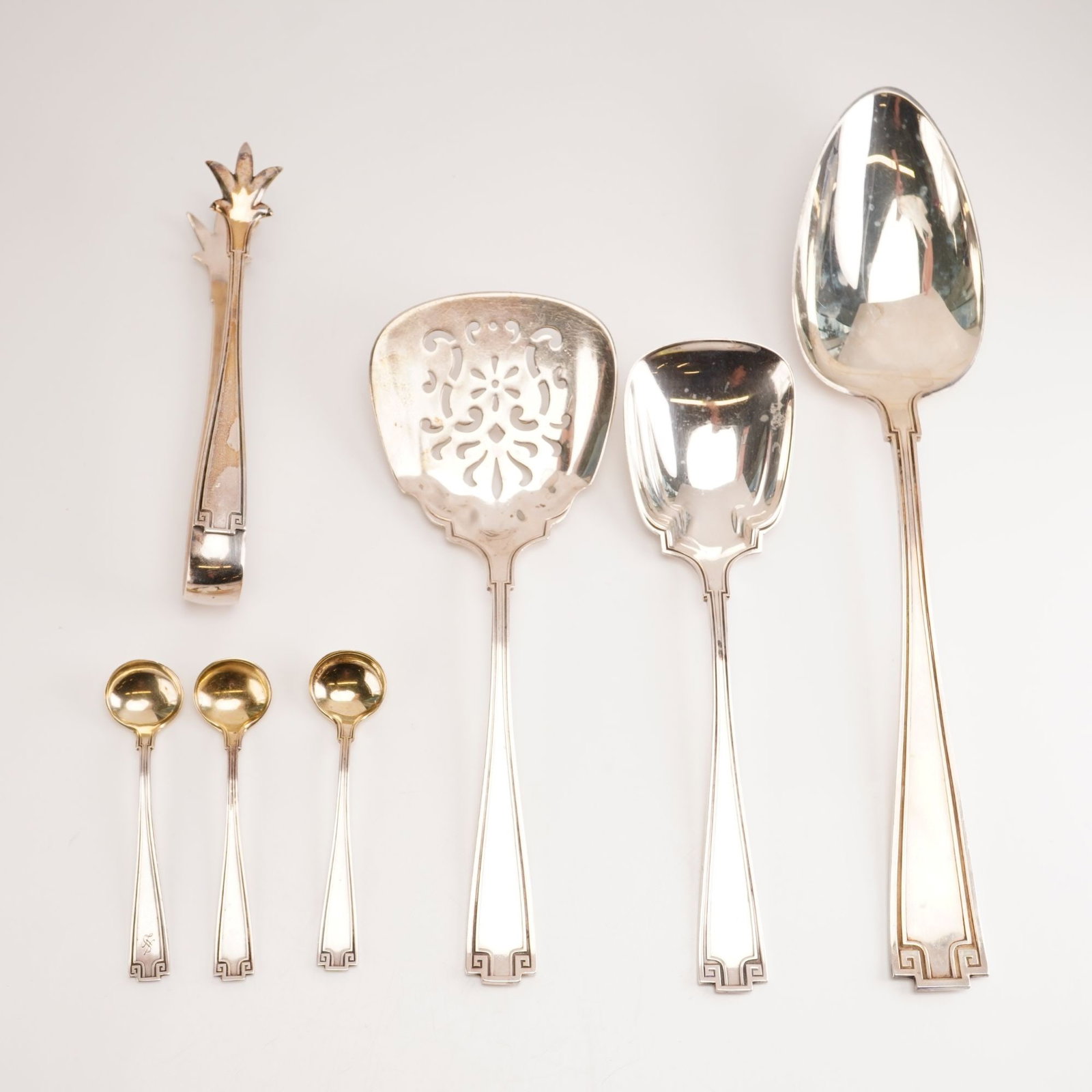 7pc Gorham Sterling Silver Serving Utensils, Etruscan (1 of 6)