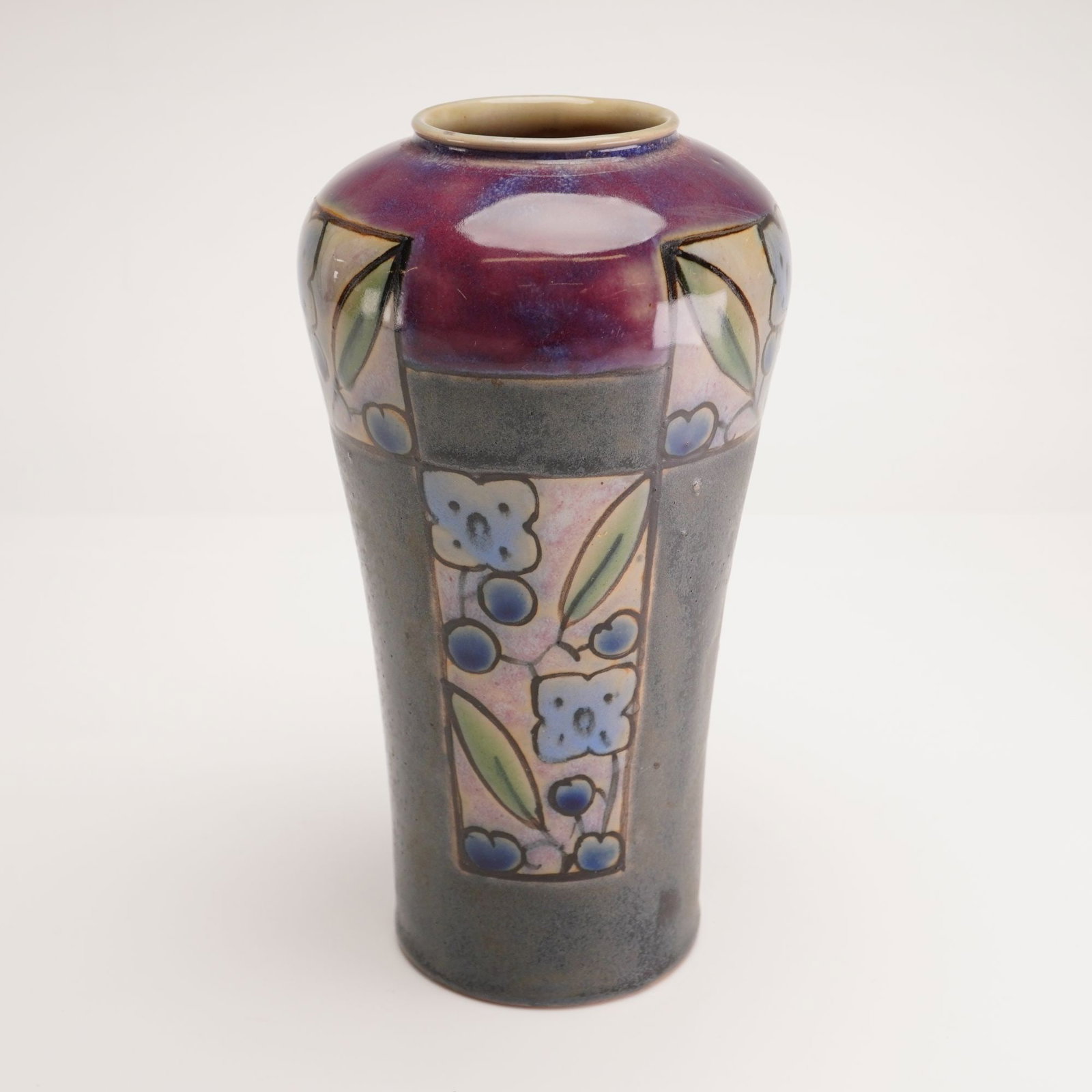 Royal Doulton Art Nouveau Stoneware Floral Vase (1 of 3)