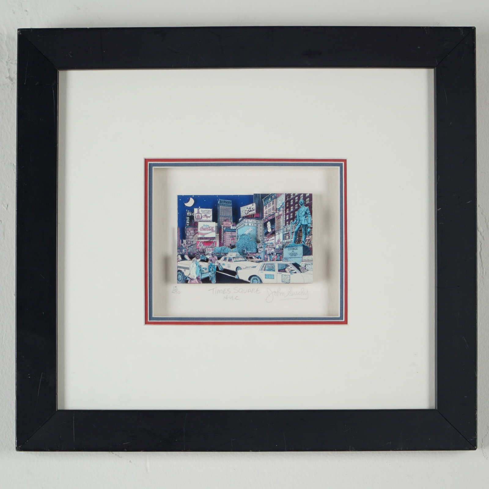 John Suchy, Times Square 3D Pop Art, Signed and Numbered (1 of 6)