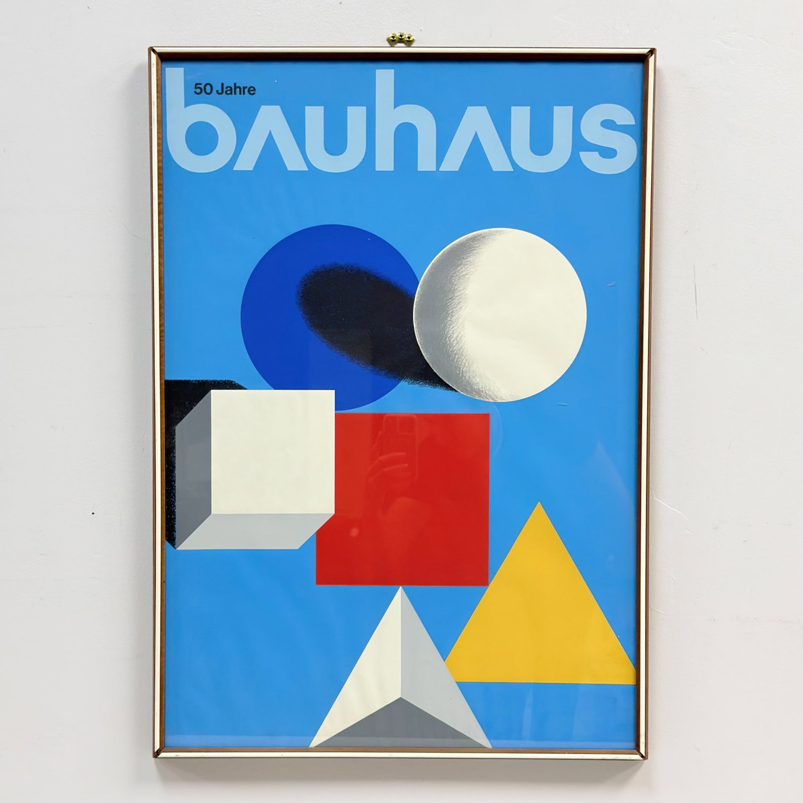 Herbert Bayer (Austrian, 1900-1985), Silkscreen on Paper, 50 Jahre Bauhaus Exhibition Poster, 1968 (1 of 3)