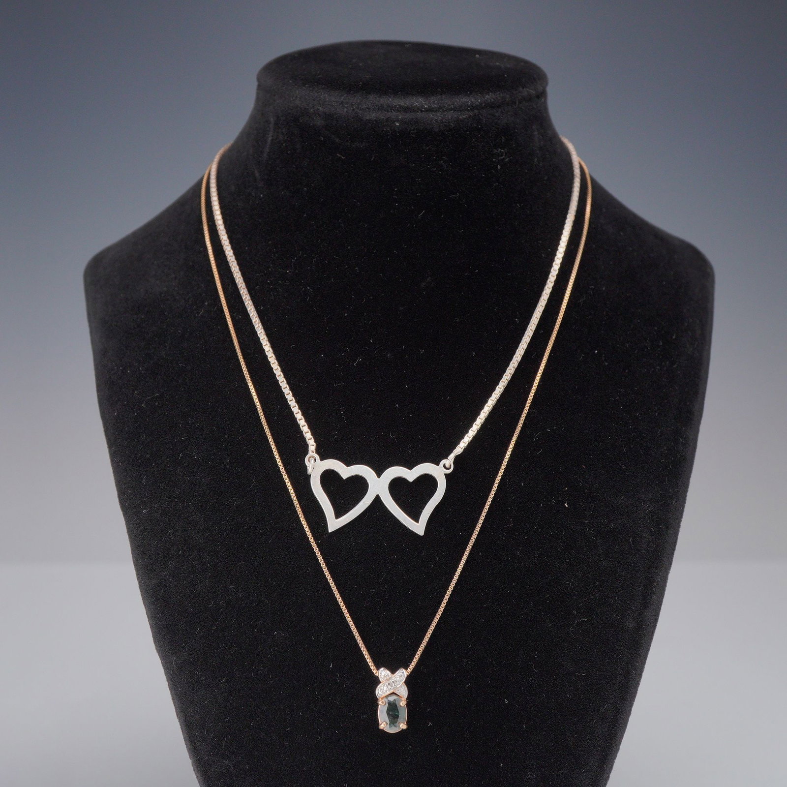 2pc Sterling Silver Pendant Necklaces (1 of 6)