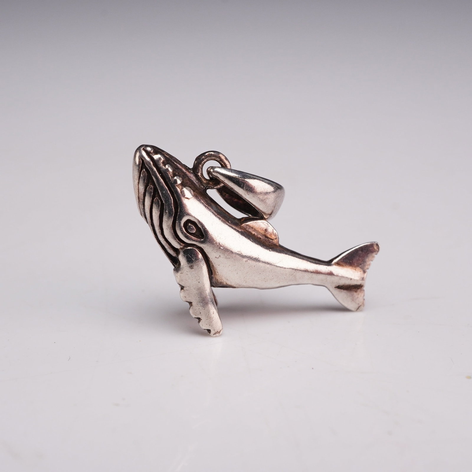 Sterling Silver Whale Pendant or Charm (1 of 5)