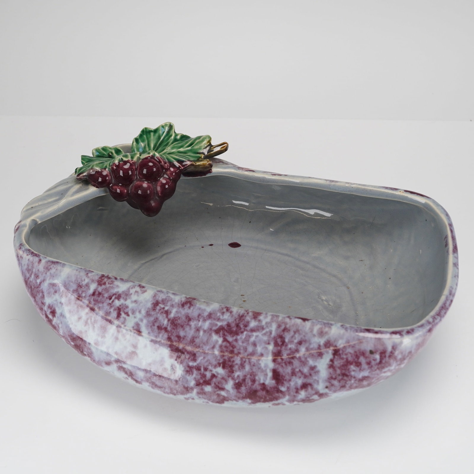 McCoy Brocade Splatter Centerpiece Bowl Planter (1 of 3)