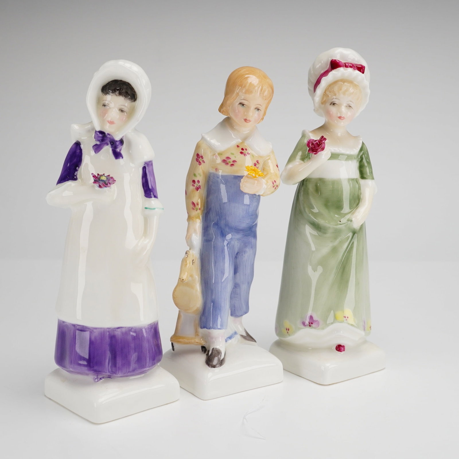 Three Royal Doulton Bone China Figurines Anna HN2802 Ruth HN2799 and Tom HN2864 (1 of 3)