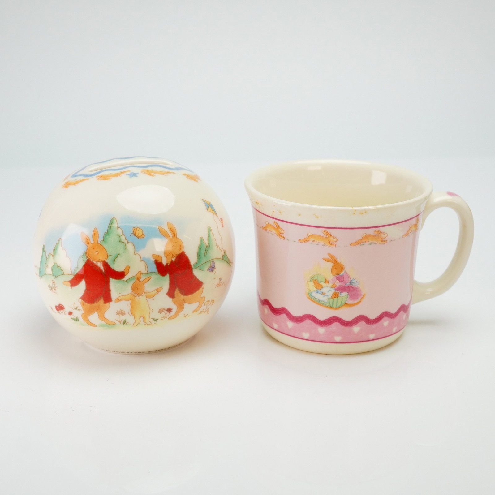 Two Royal Doulton Bunnykins Money Ball and Mug (1 of 4)