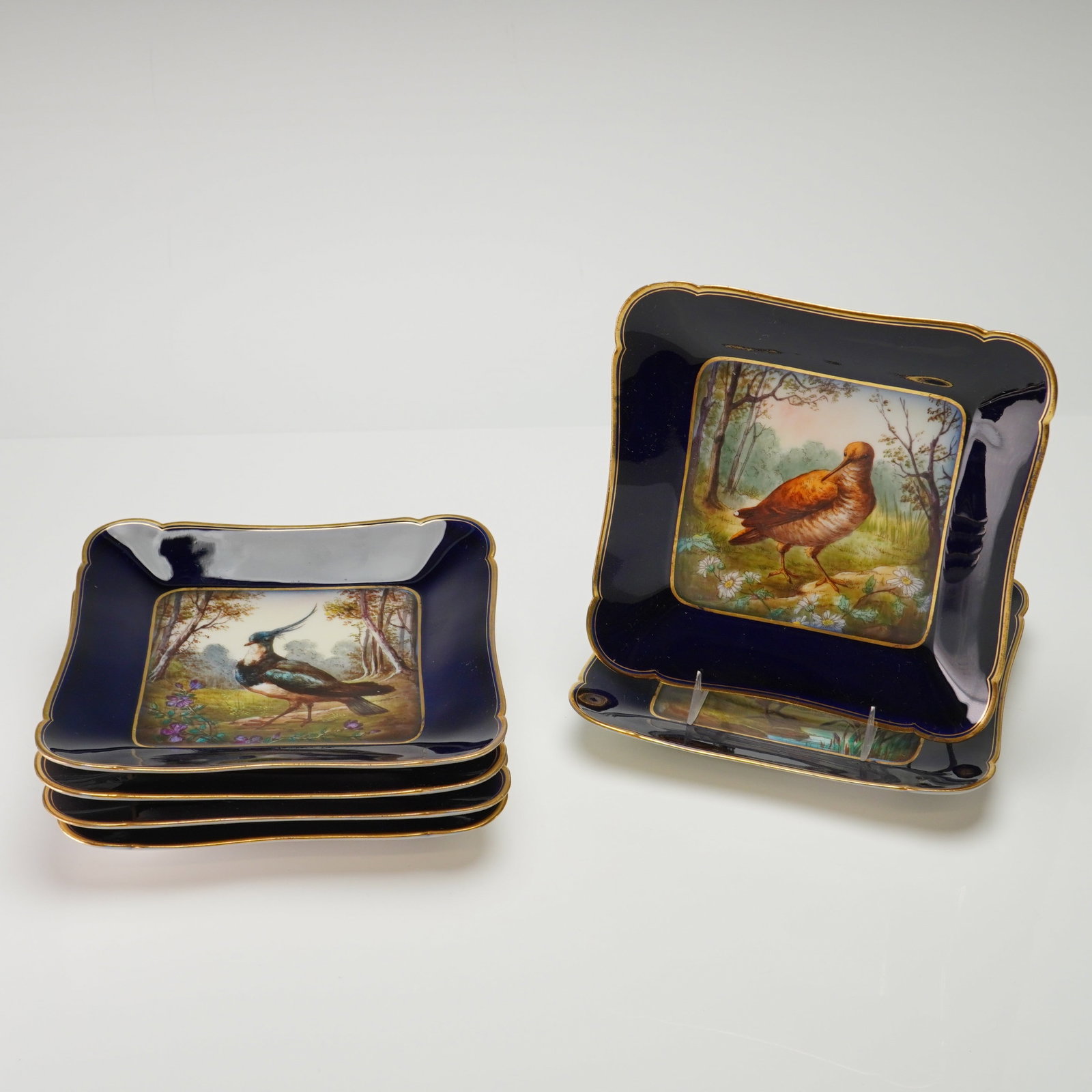 A Set of Six Charles Field Haviland Limoges Hand-Painted Porcelain Game Bird Plates (1 of 3)