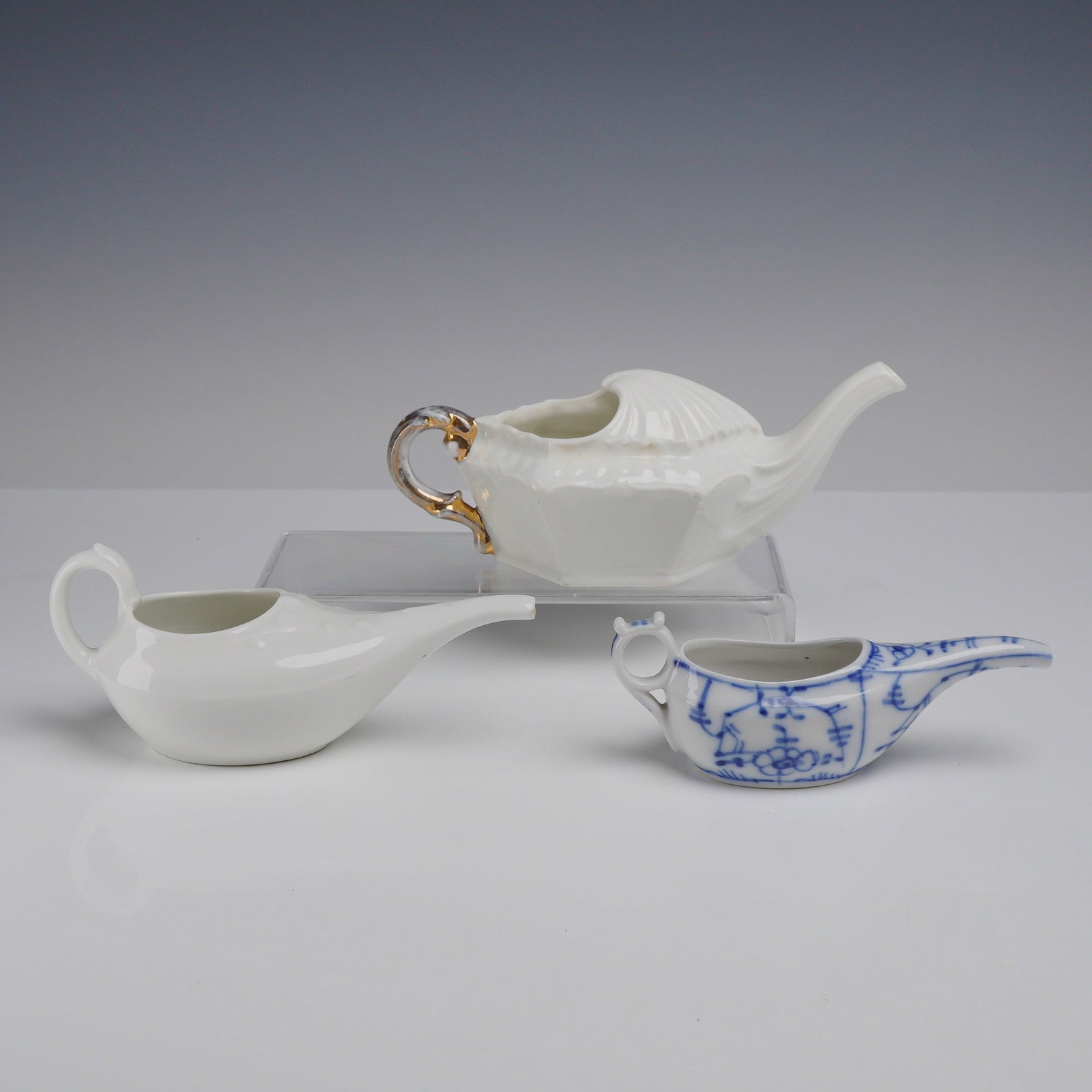 3pc Haviland and Co Porcelain Invalid Feeder Pots (1 of 3)