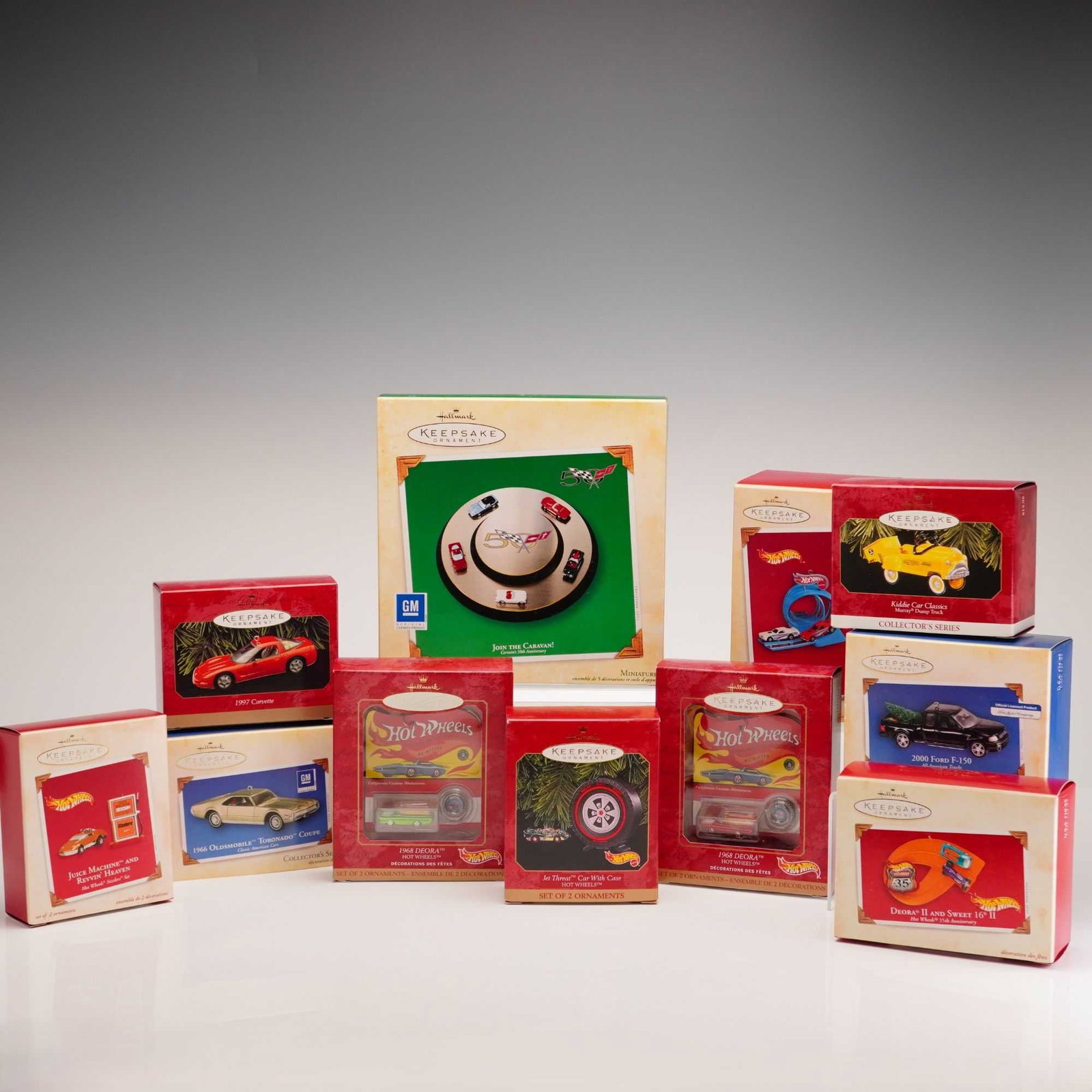 11pc Hallmark Keepsake Ornaments, Automotive Theme (1 of 3)