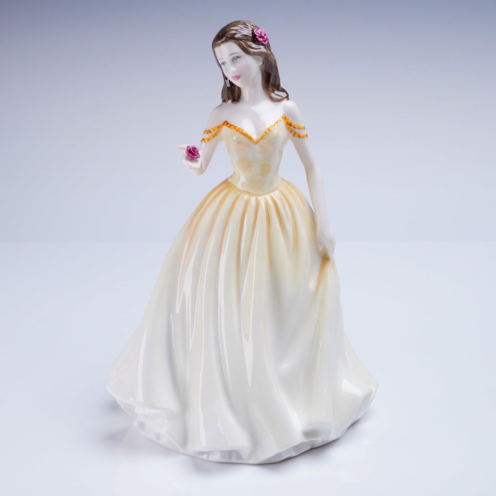 Royal Doulton Bone China Figurine Rose HN 4887 Signed Michael Doulton (1 of 4)