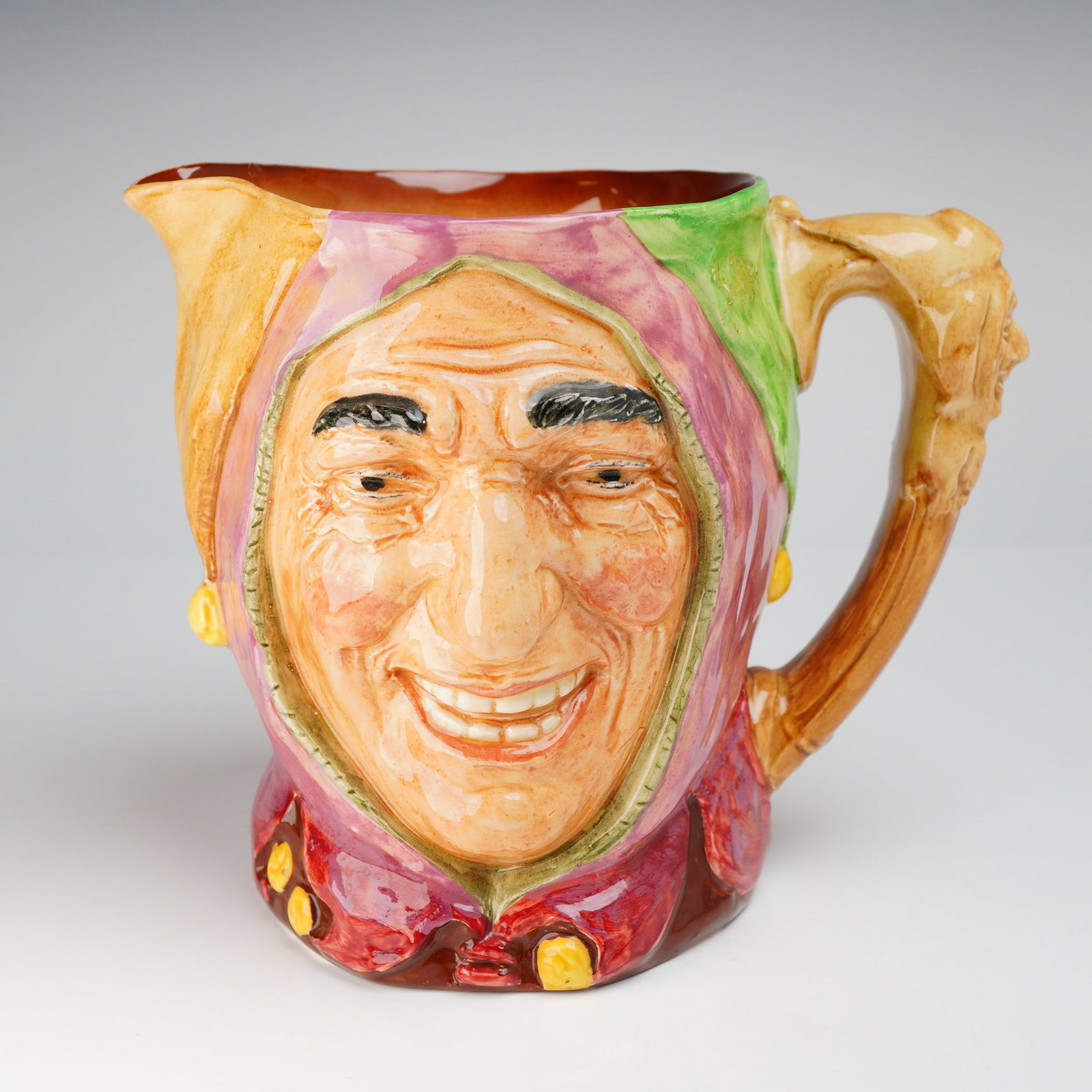 Royal Doulton Character Jug Touchstone D5613 Jester (1 of 4)