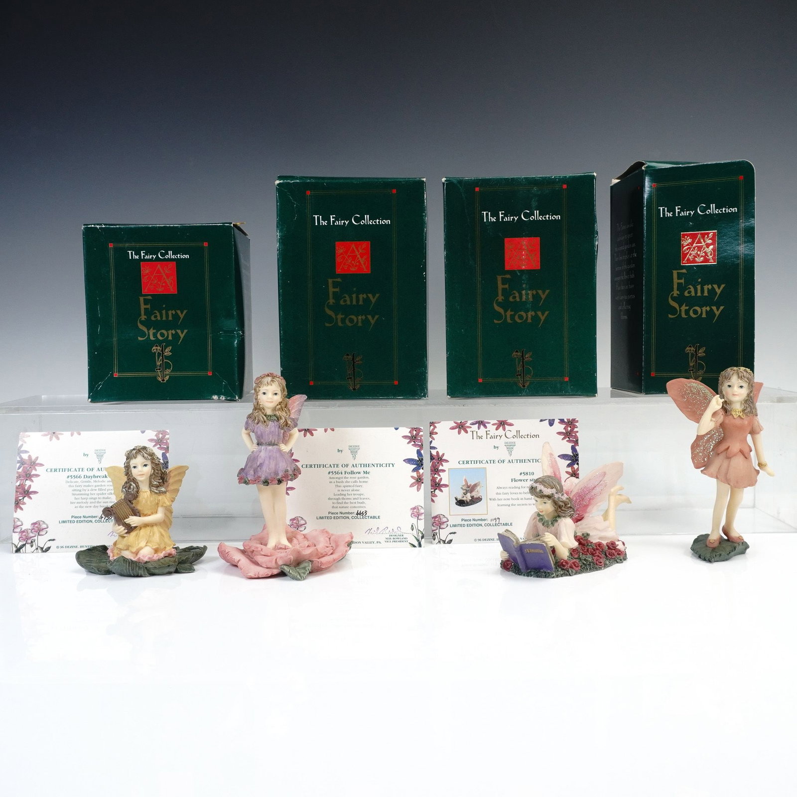 4pc Dezine The Fairy Collection Figurines, with Boxes (1 of 5)