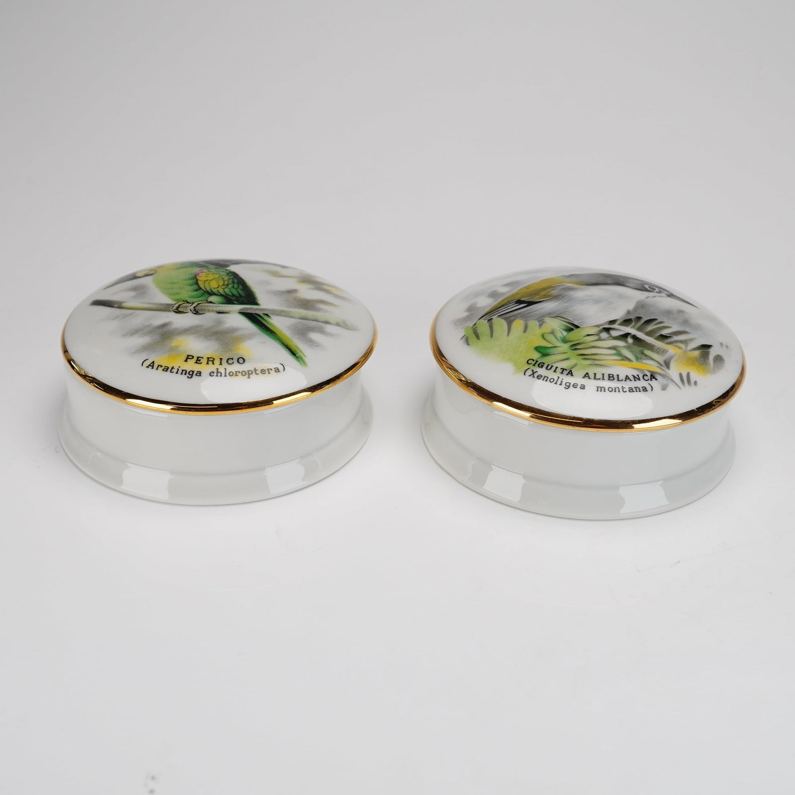 2pc Limoges France Porcelain Bird Treasure Boxes (1 of 3)