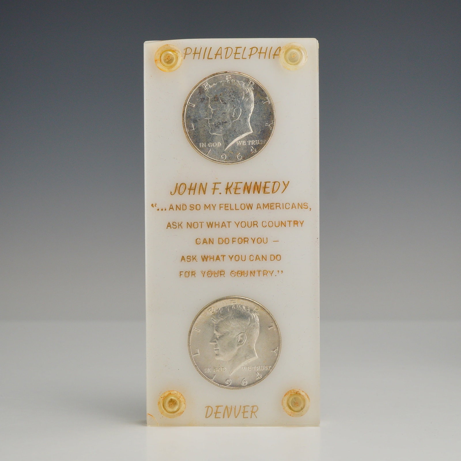 A Pair of US 1964 Silver Kennedy Half Dollars (1 of 3)
