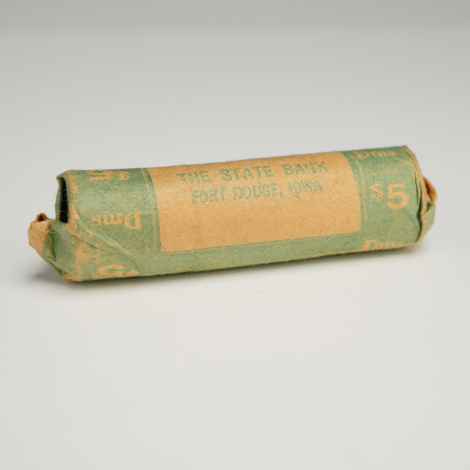 1 Roll of US $5.00 Bank Roll of 50 Mixed Date Dimes (1 of 3)