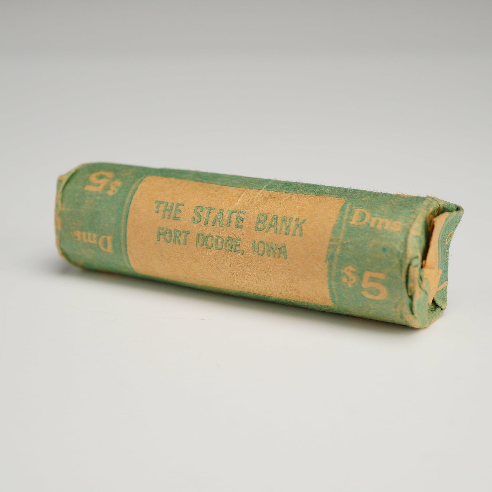 1 Roll of US $5.00 Bank Roll of 50 Mixed Date Dimes (1 of 3)