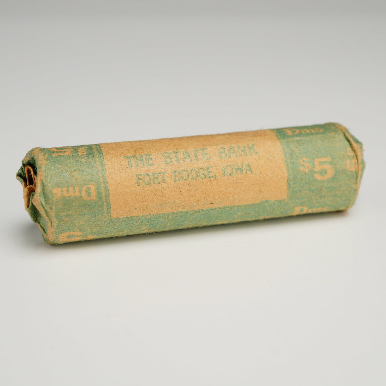 1 Roll of US $5.00 Bank Roll of 50 Mixed Date Dimes (1 of 3)