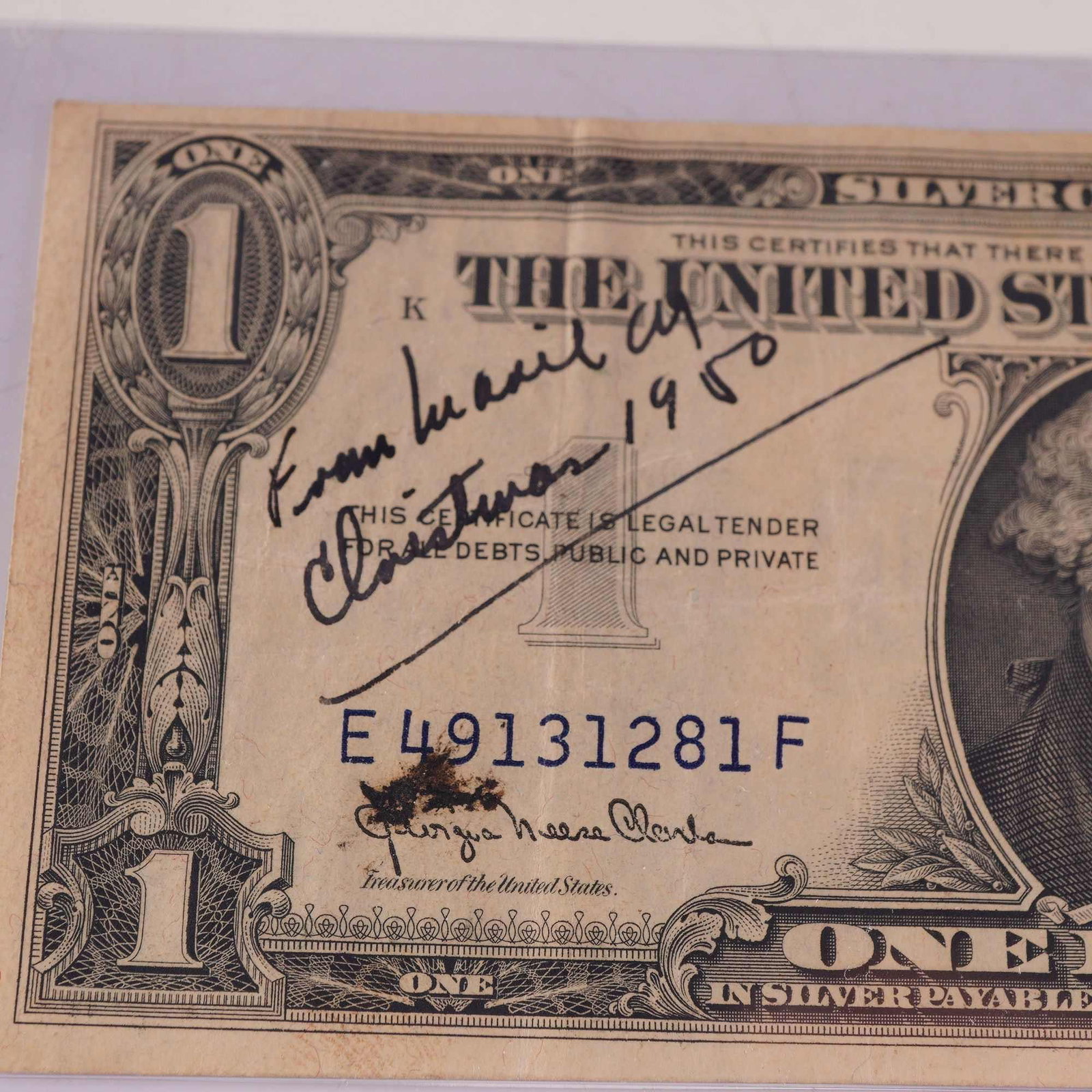 4pc 1935 C,D U.S. Silver Certificate One Dollar Notes - 3