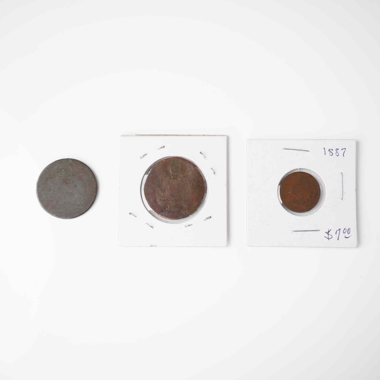 3pc 1800 to 1887 United States Mint Coins (1 of 6)