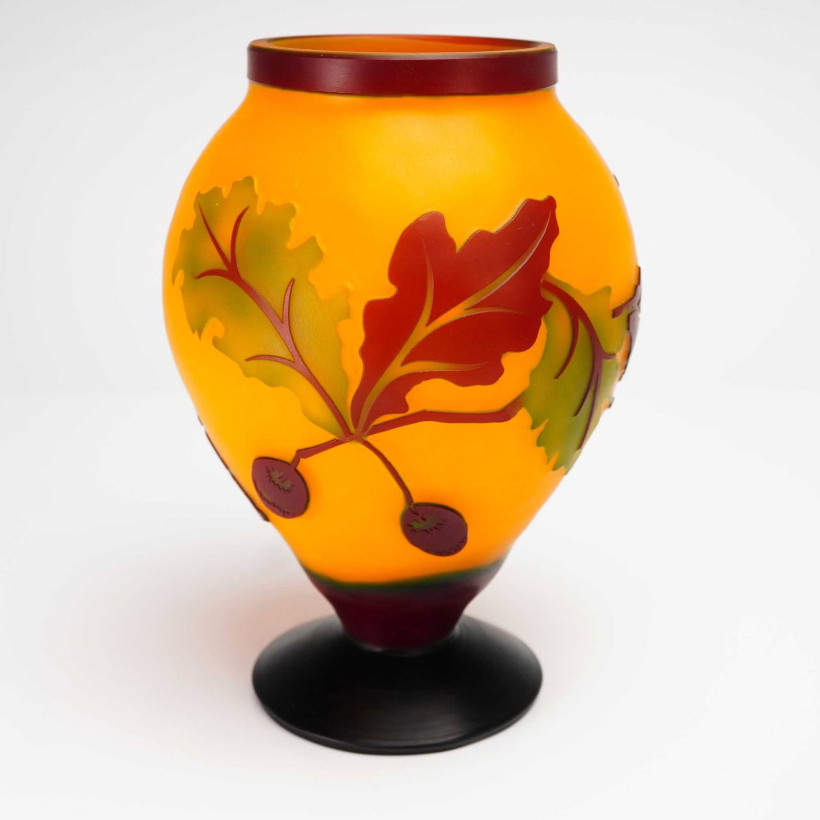 Cameo Art Nouveau Glass Vase (1 of 3)