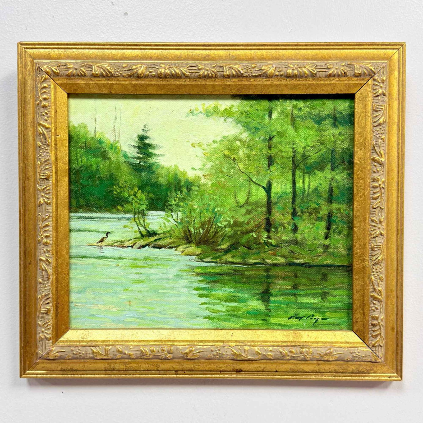Michael Ringer (American), Spring Greens, Original Oil on Canvas (1 of 4)