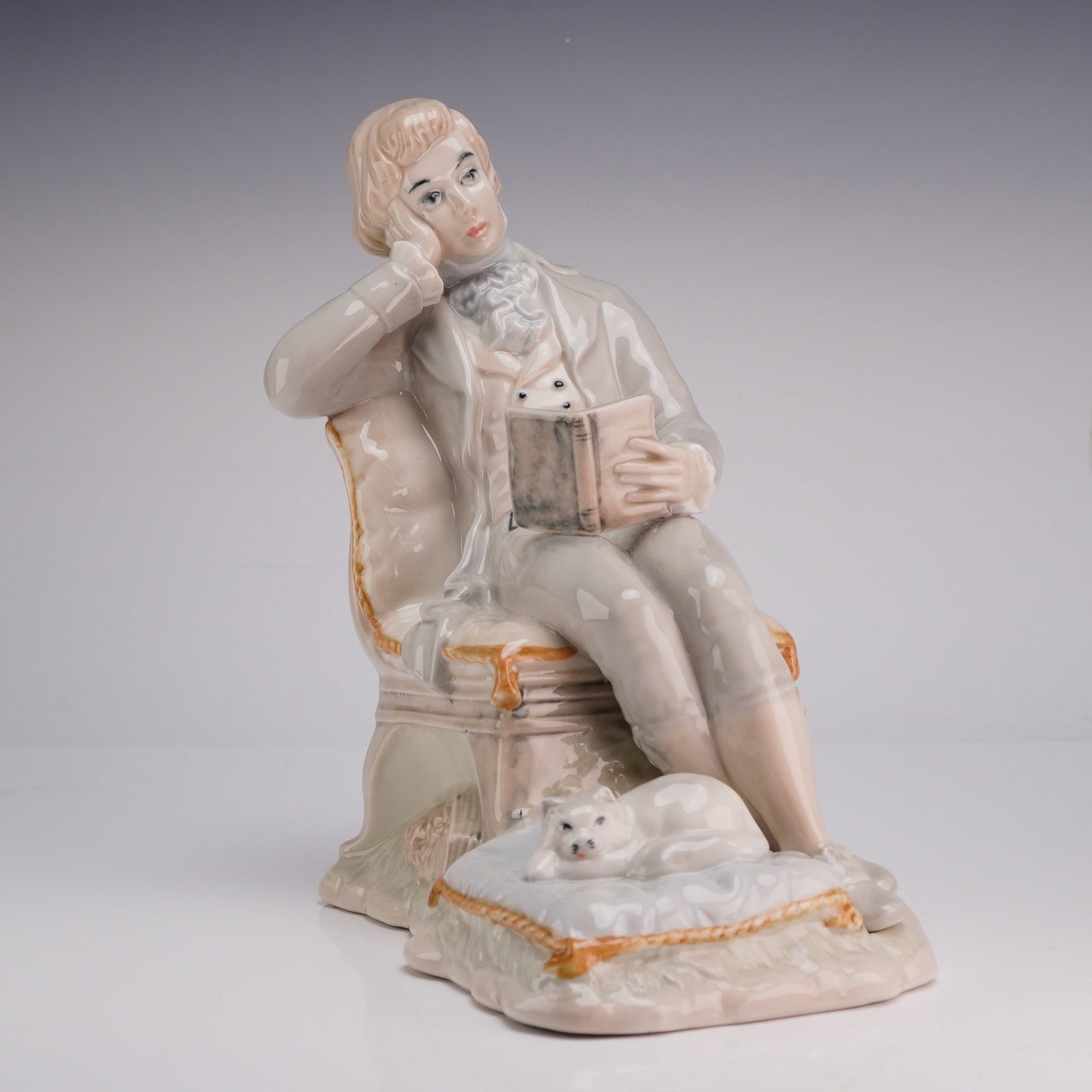Sango Spanish Porcelain Figurine, Seated Scholar (1 of 3)