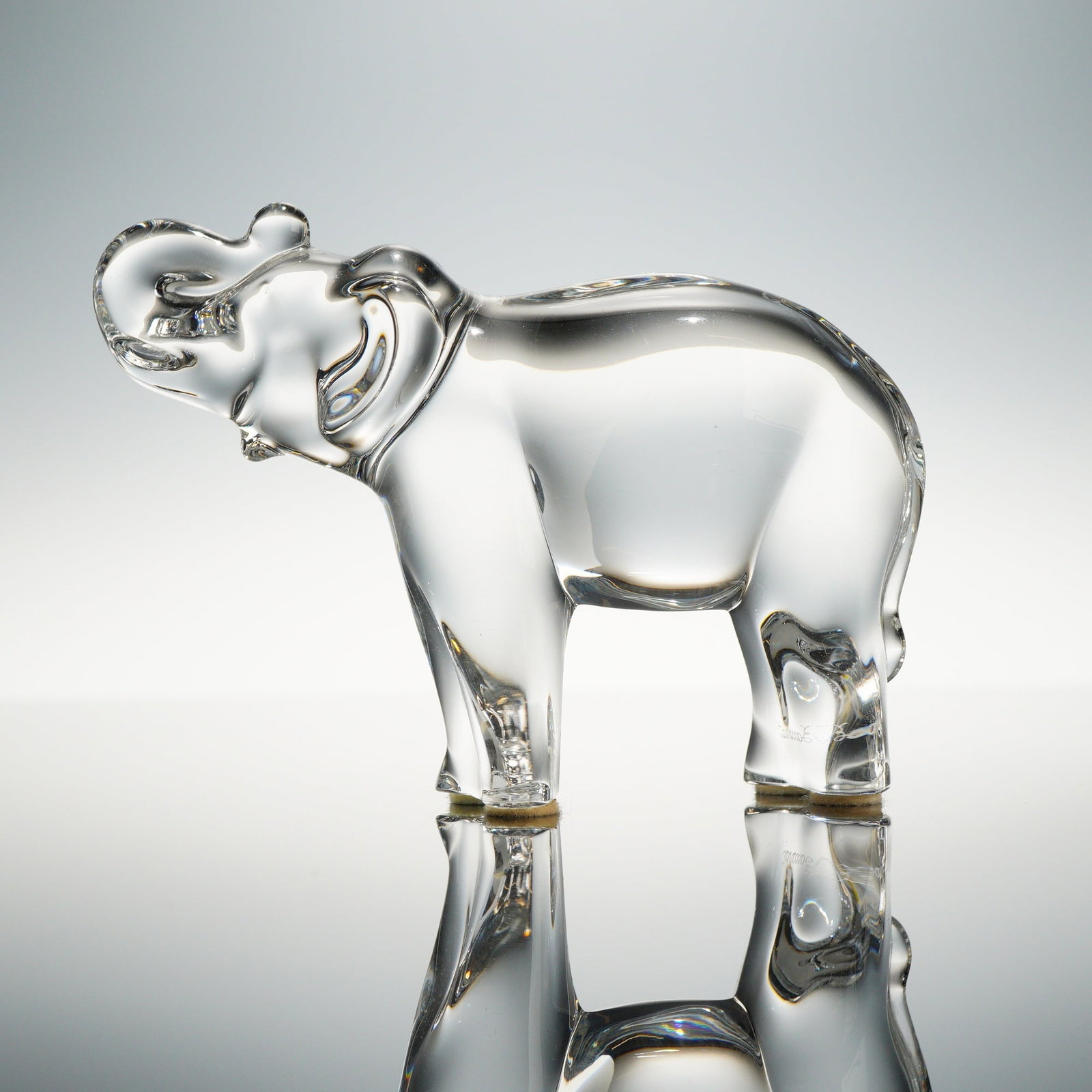 Baccarat Crystal Small Elephant Figurine (1 of 4)