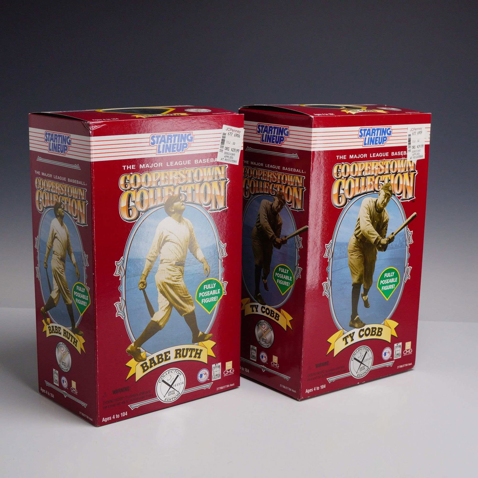 2pc 1996 Starting Lineup 12-Inch Baseball Poseable Figure (1 of 5)