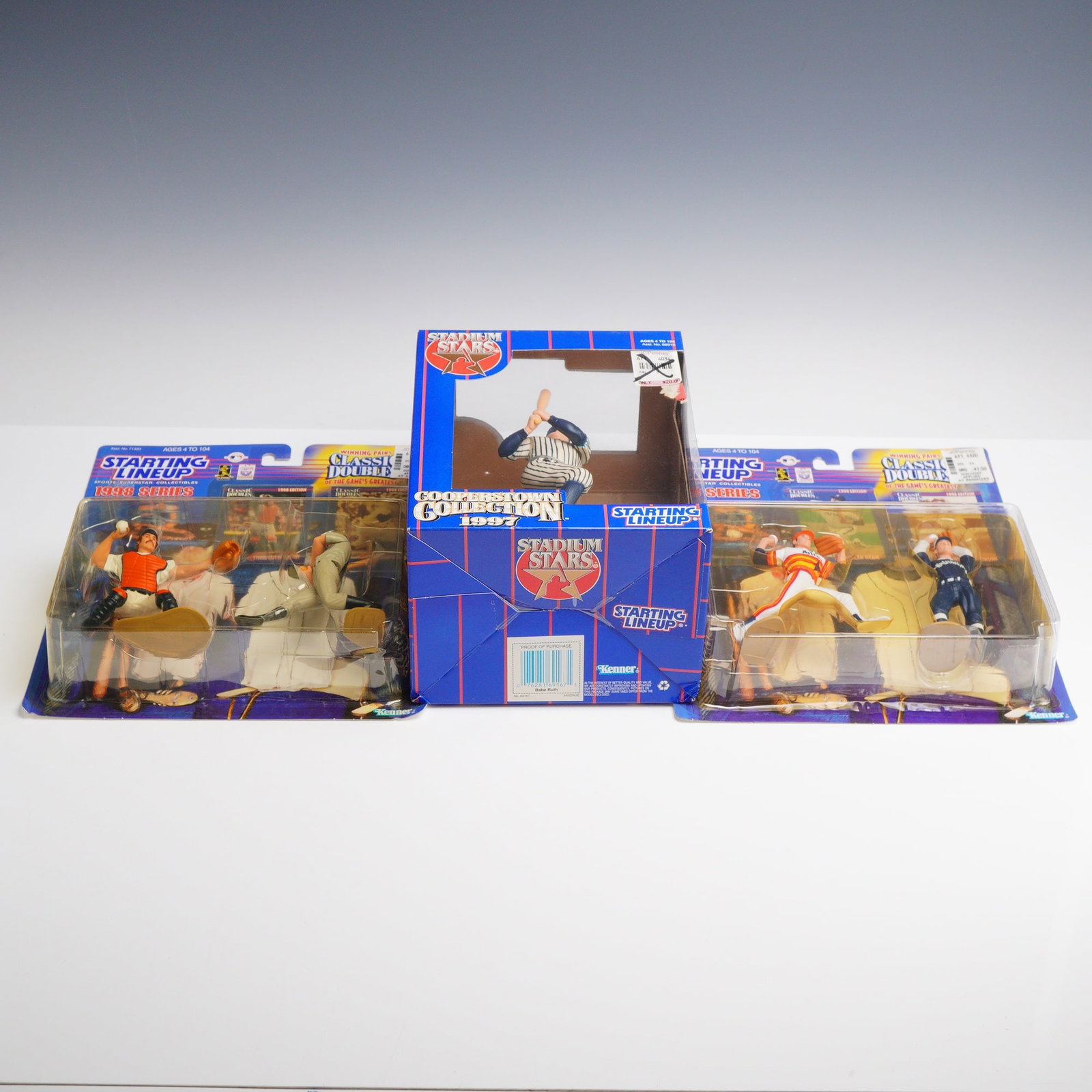 3pc Starting Lineup Baseball Figurine Sets - 3