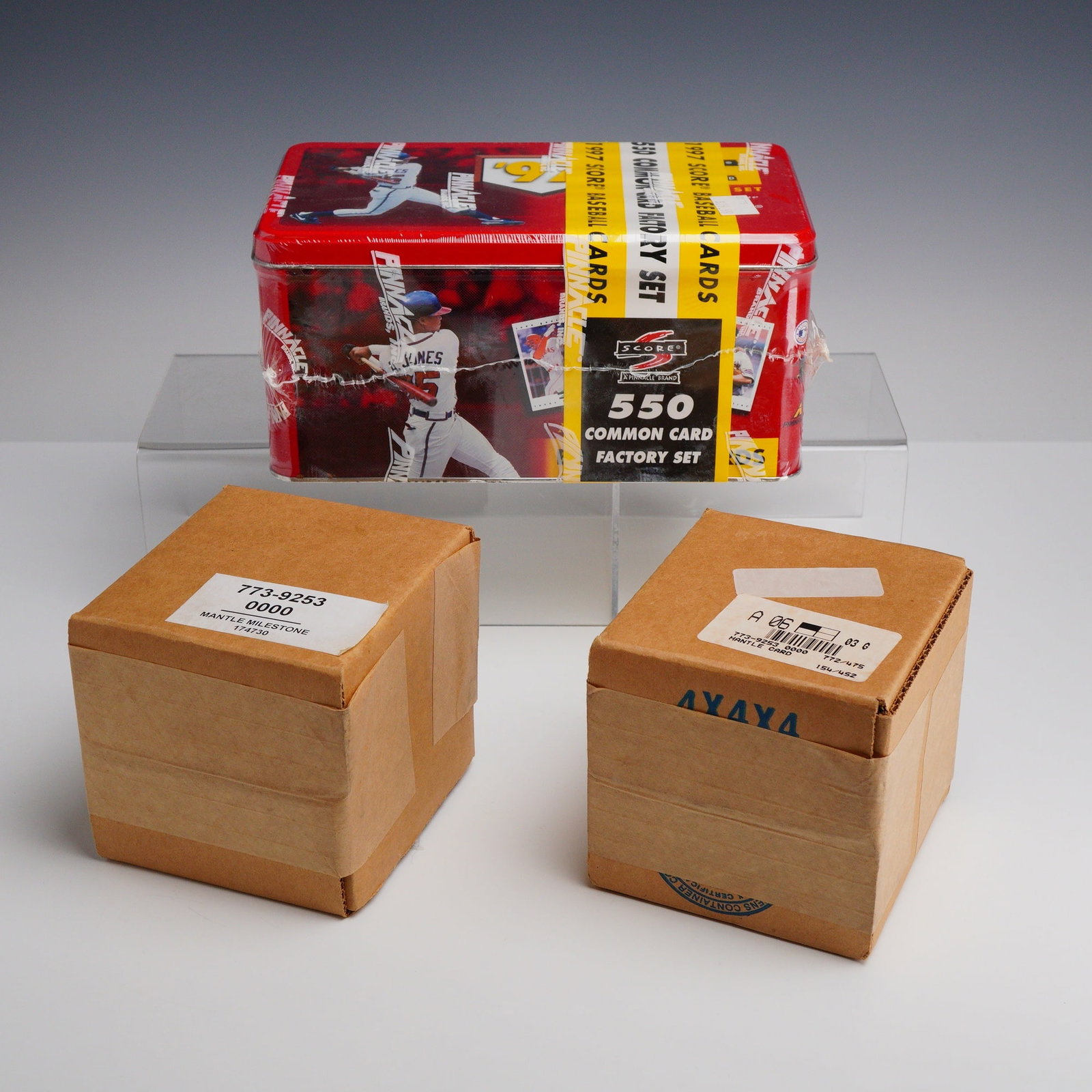 3pc Baseball Card Boxes - 3
