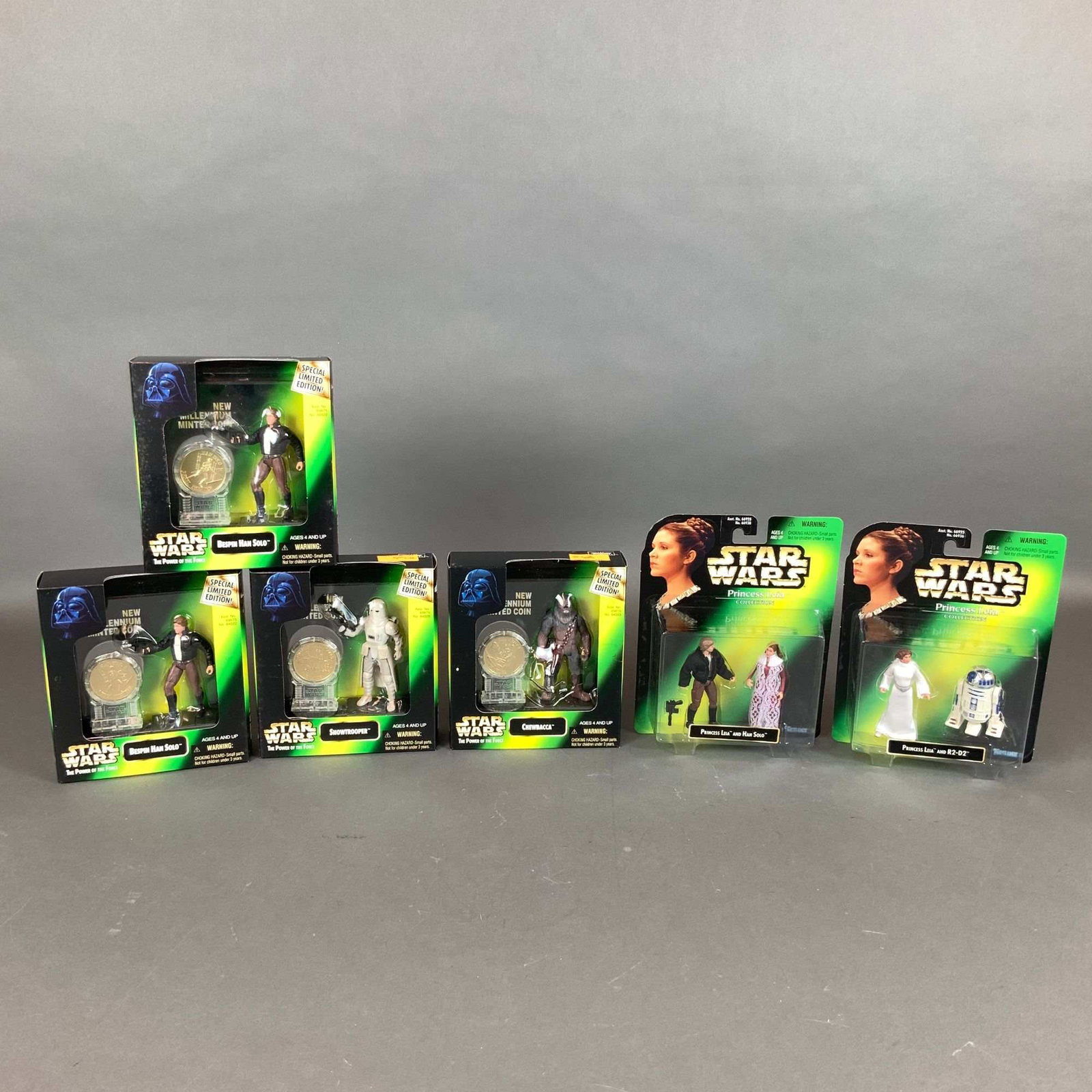 Six Kenner Collection Action Figures, Star Wars The Power of the Force & Princess Leia (1 of 3)