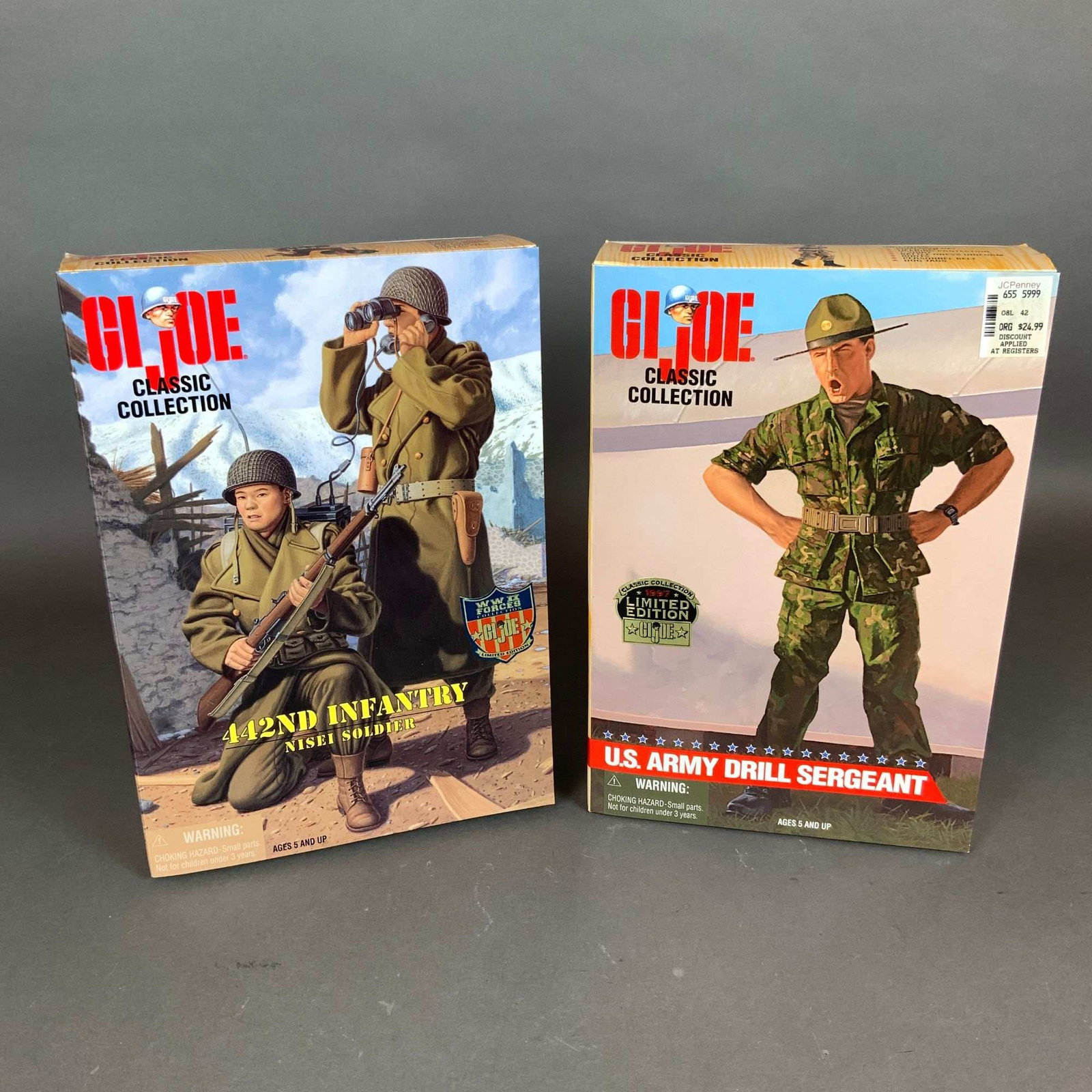 Two G.I. Joe Classic Collection 12-Inch Action Figures, 442nd Infantry and U.S. Army Drill Sergeant (1 of 5)