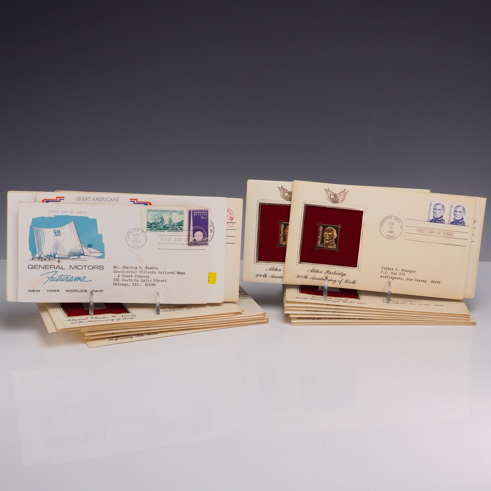 Collection of 22 U.S. Postal Service First Day of Issue Covers with 22kt Gold Replicas. (1 of 4)