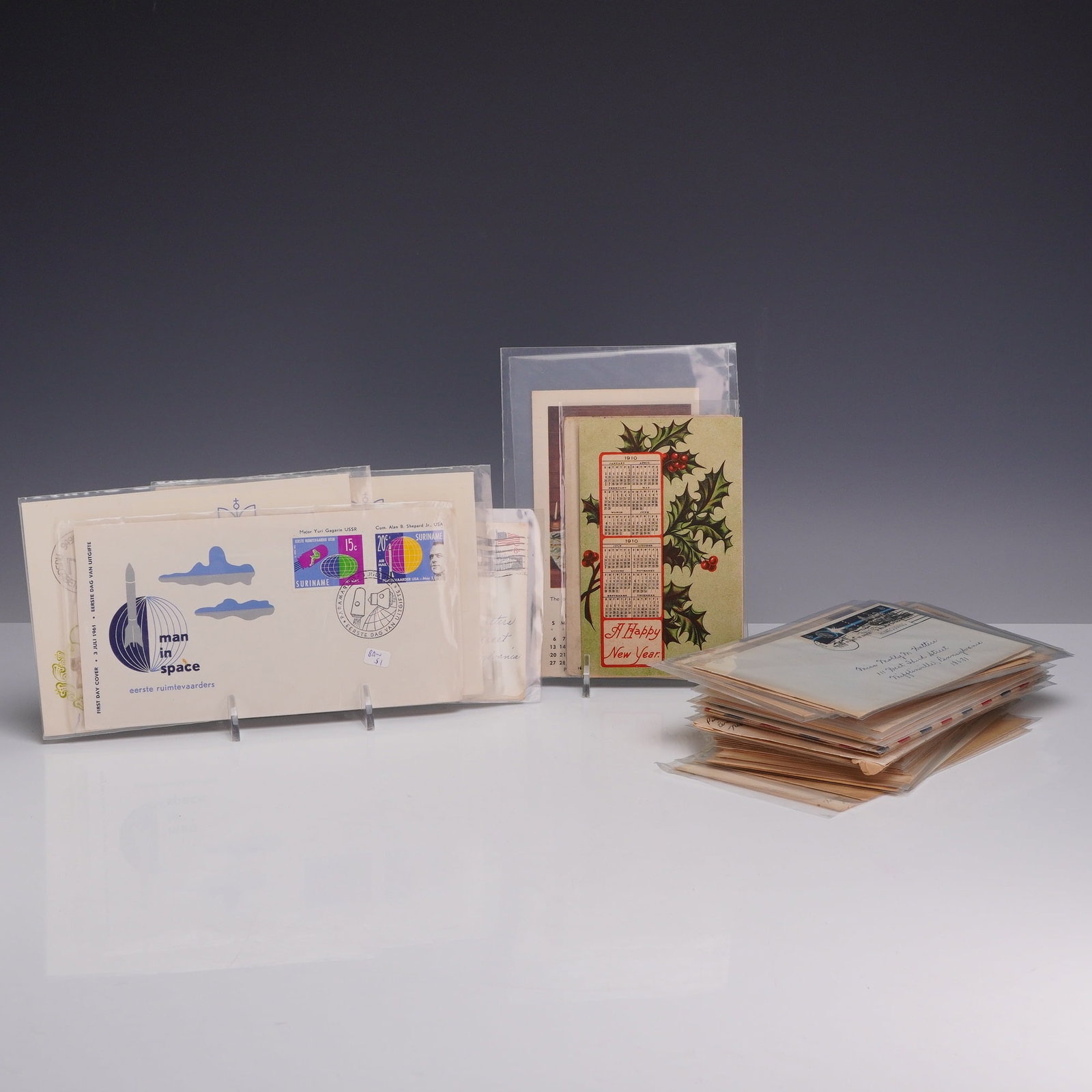 Collection of International and Domestic First Day Covers, Vintage Postcards, and Postal Ephemera (1 of 3)
