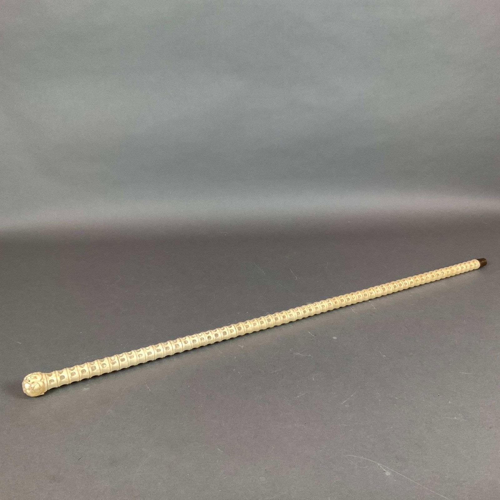 Carved Bone Walking Cane (1 of 5)