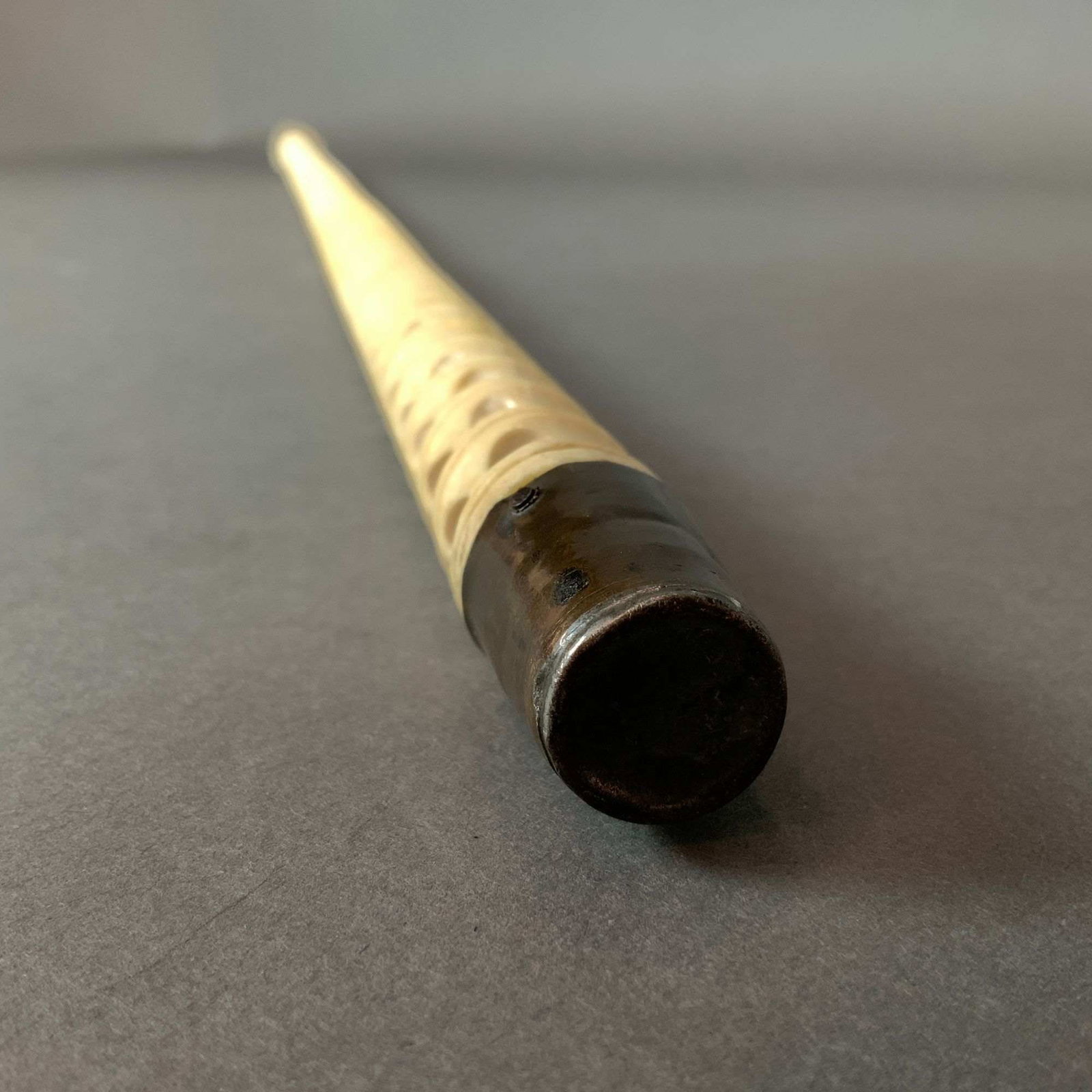 Carved Bone Walking Cane - 5